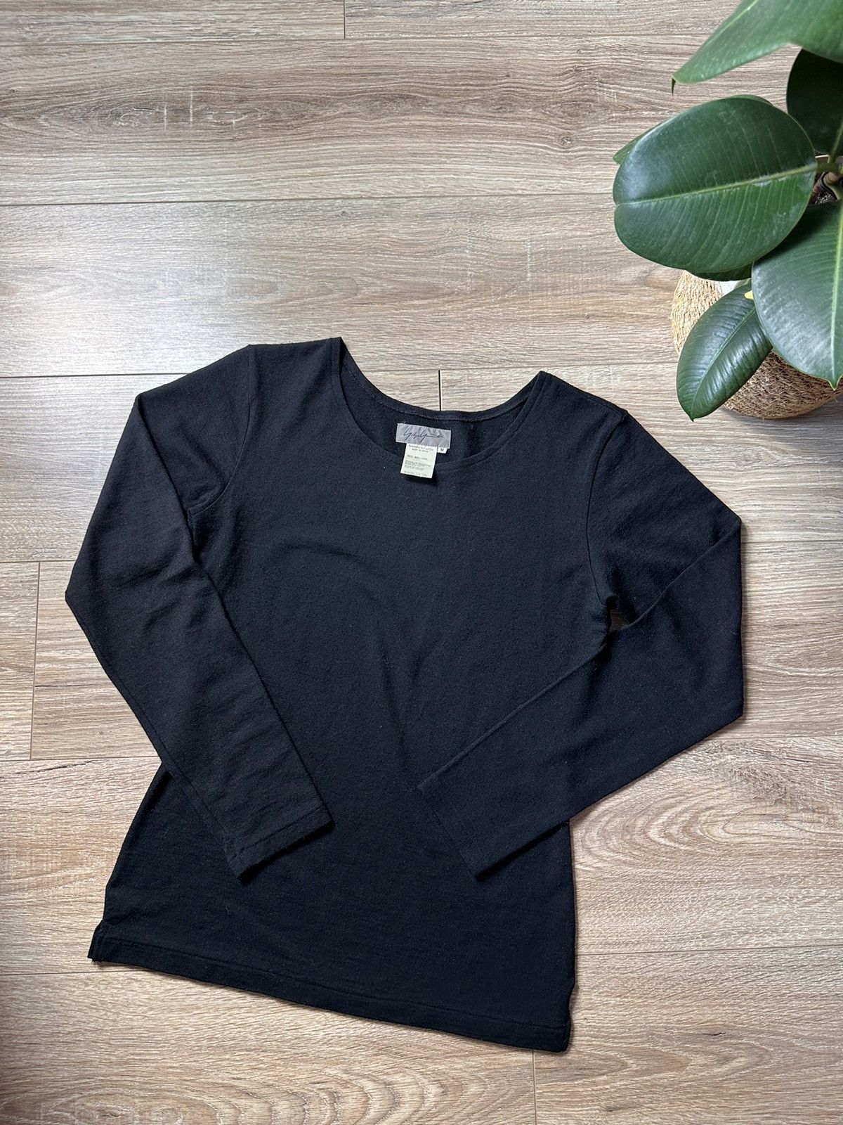 Japanese Brand × Yohji Yamamoto Vintage Yohji Yamamoto Black Longsleeve Size M / US 6-8 / IT 42-44 - 1 Thumbnail