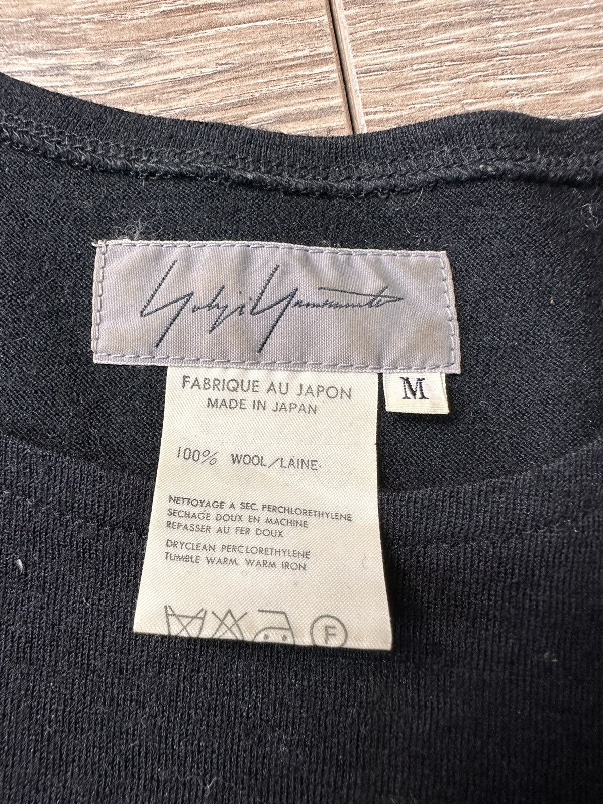 Japanese Brand × Yohji Yamamoto Vintage Yohji Yamamoto Black Longsleeve Size M / US 6-8 / IT 42-44 - 3 Thumbnail