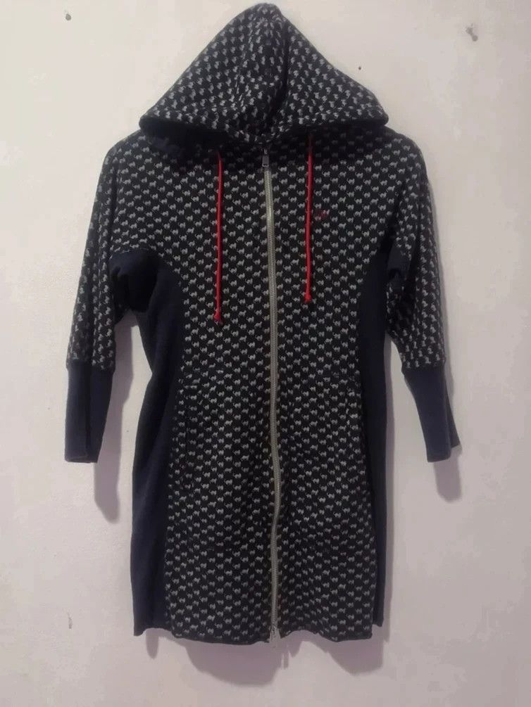 image of Jun Takahashi Zip Up Hoodie Uu Japan Designer in Blue, Men's (Size Small)