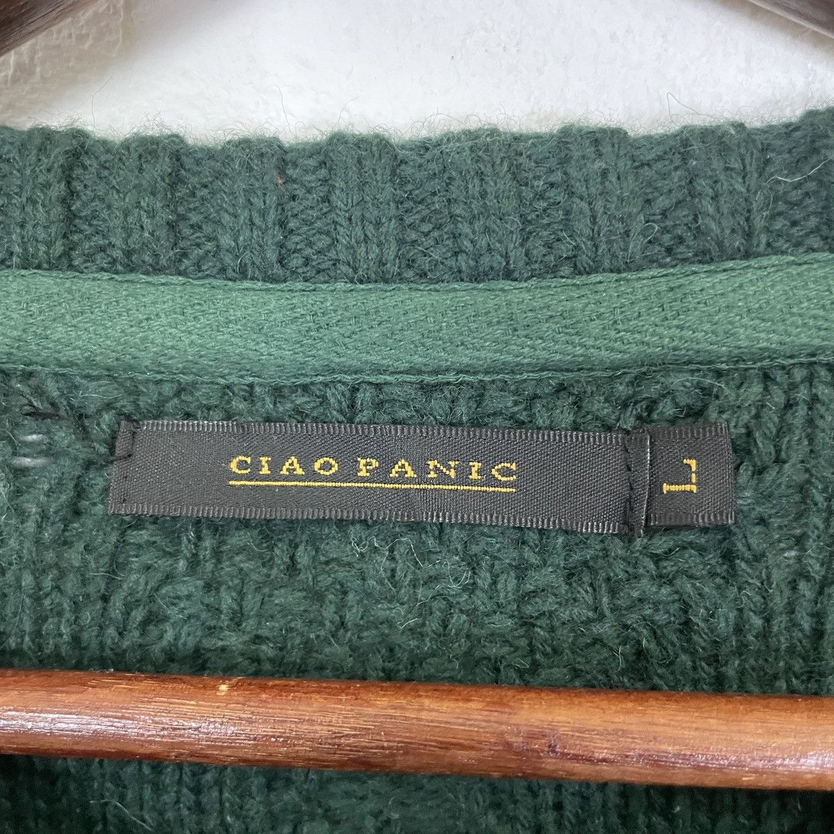 Aran Isles Knitwear × Japanese Brand Vintage Ciao Panic Stripe Jumper Knitwear Size US S / EU 44-46 / 1 - 5 Thumbnail