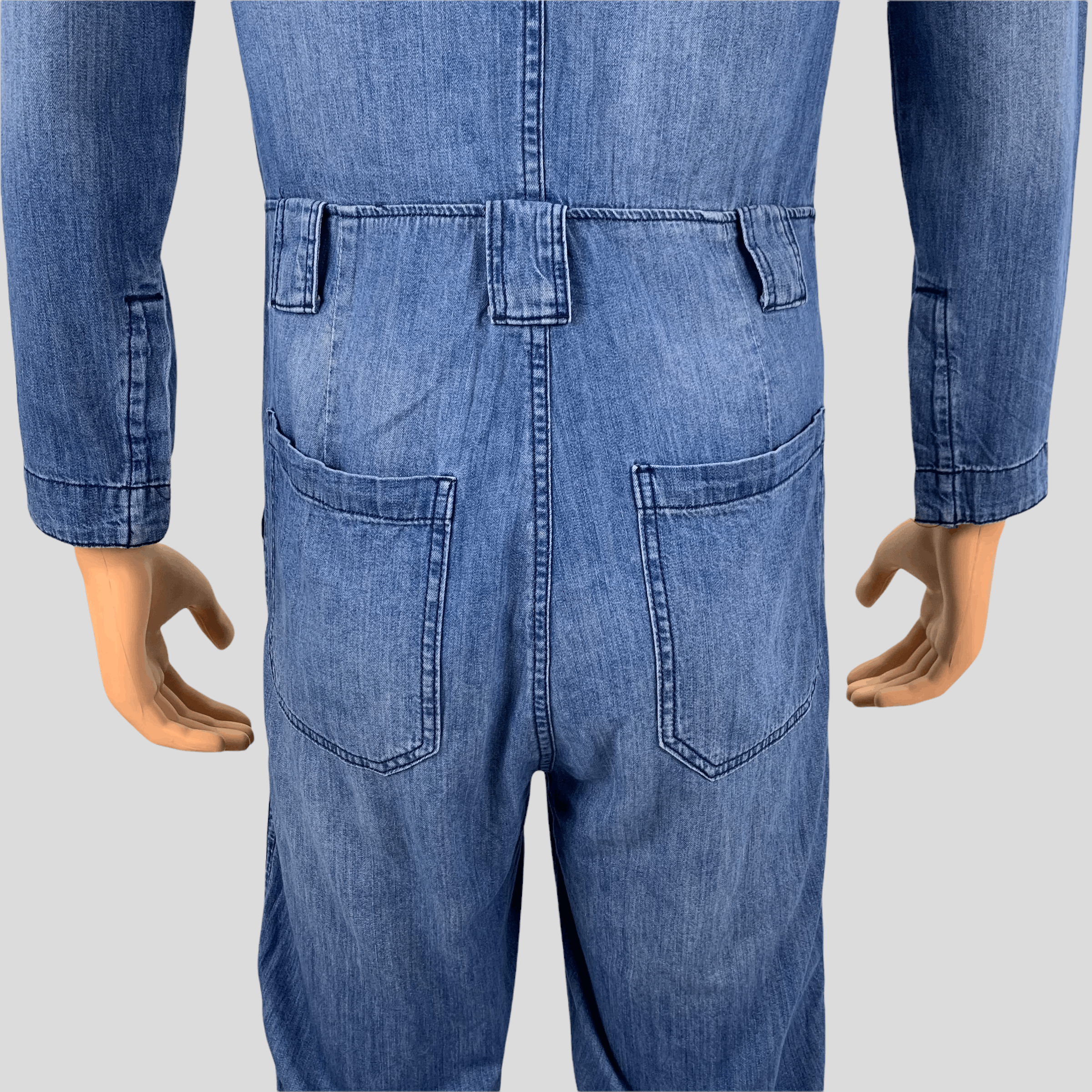 Denim & Co. &Denim Soft Denim Coveralls #3680-128 Size US 30 / EU 46 - 15 Thumbnail