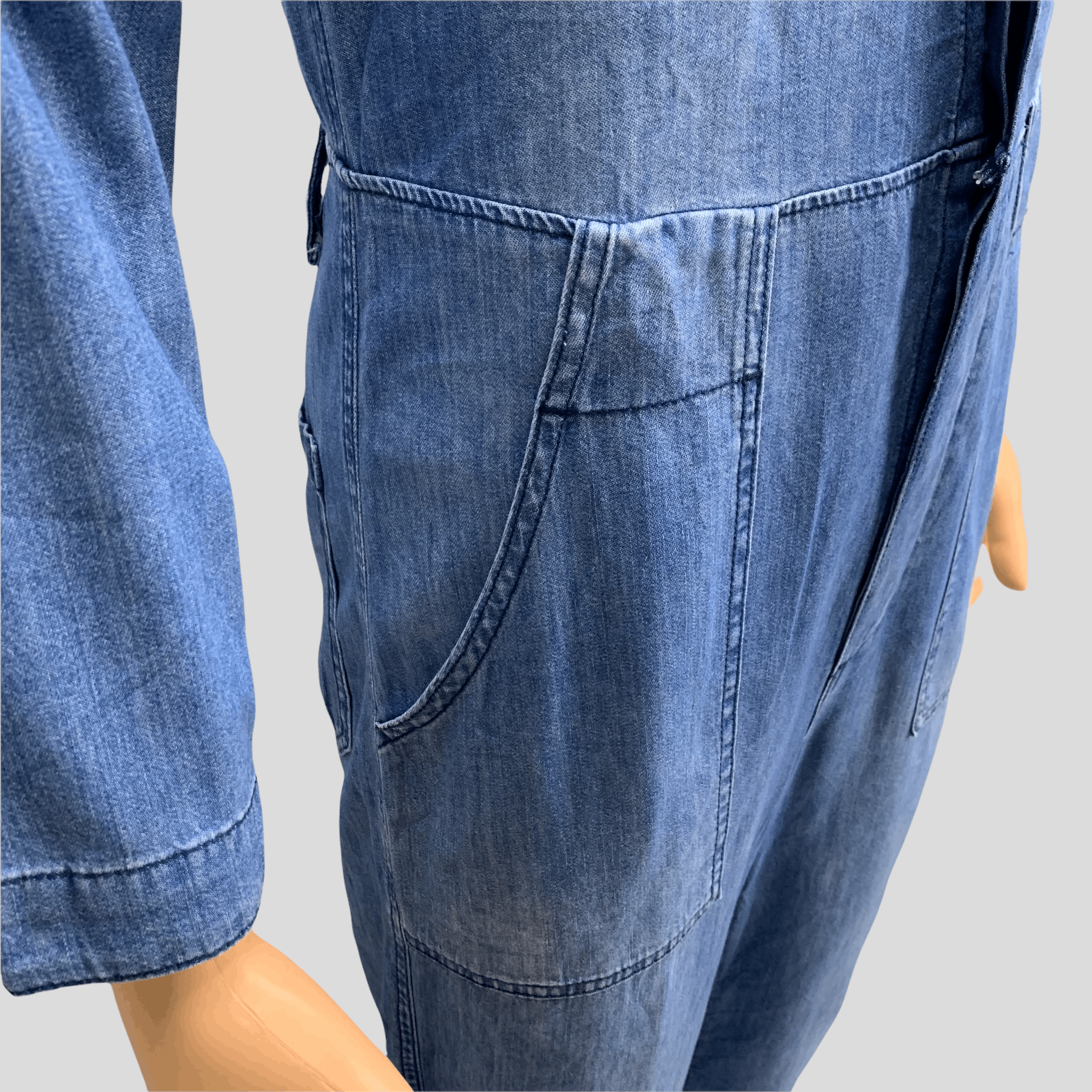 Denim & Co. &Denim Soft Denim Coveralls #3680-128 Size US 30 / EU 46 - 7 Thumbnail
