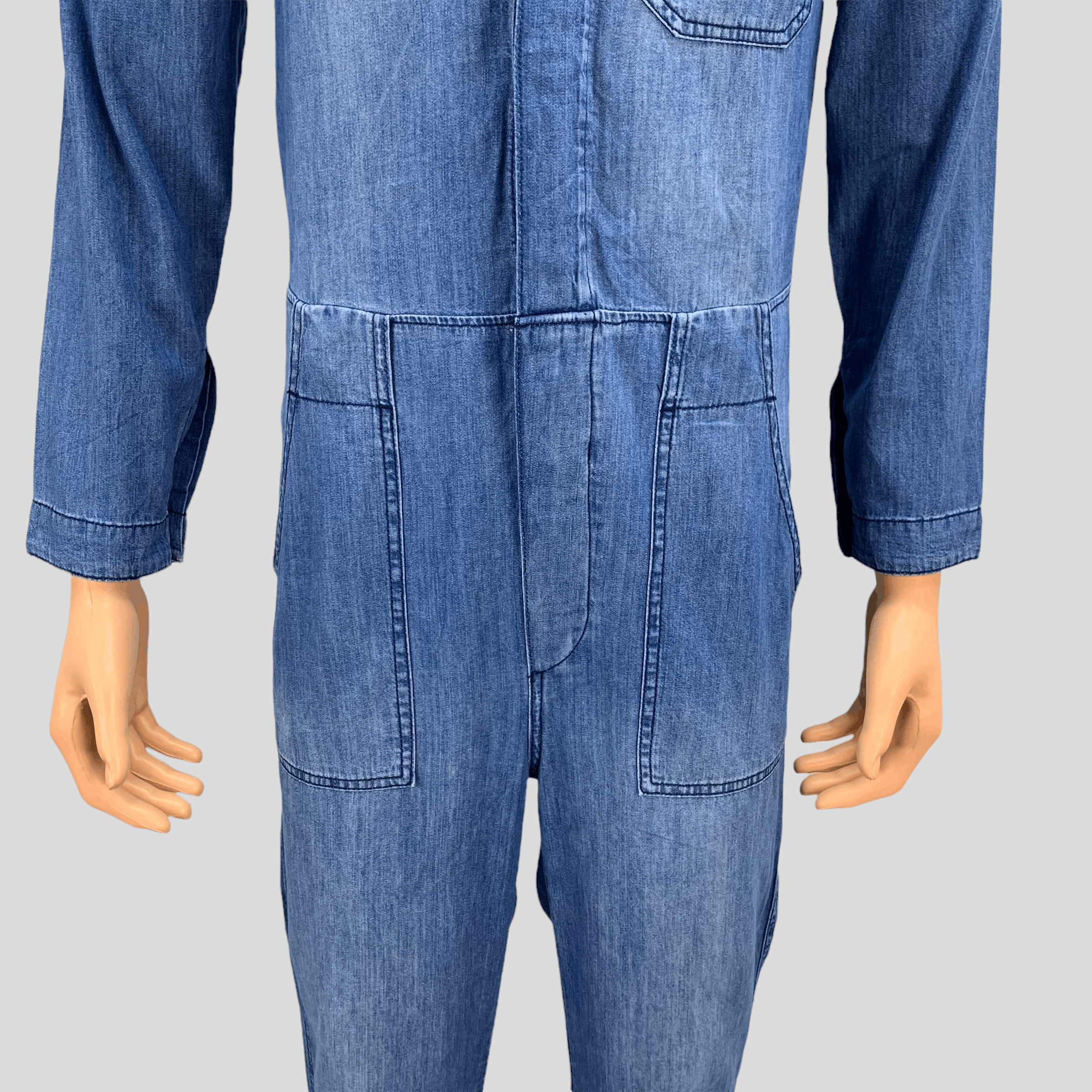 Denim & Co. &Denim Soft Denim Coveralls #3680-128 Size US 30 / EU 46 - 5 Thumbnail