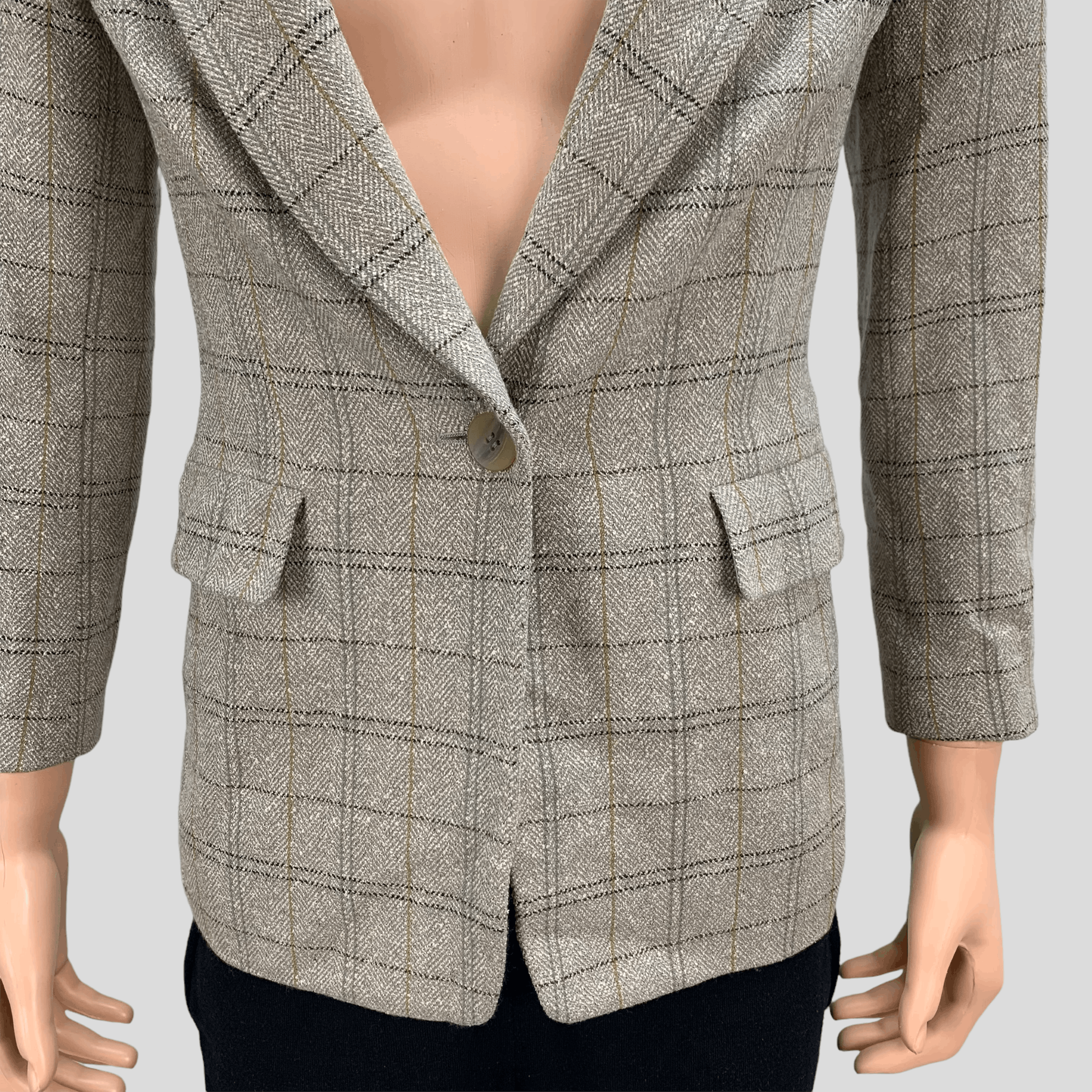 Burberry Vintage Burberry Check Suit Jacket / Blazers #3681-128 Size ONE SIZE - 3 Thumbnail