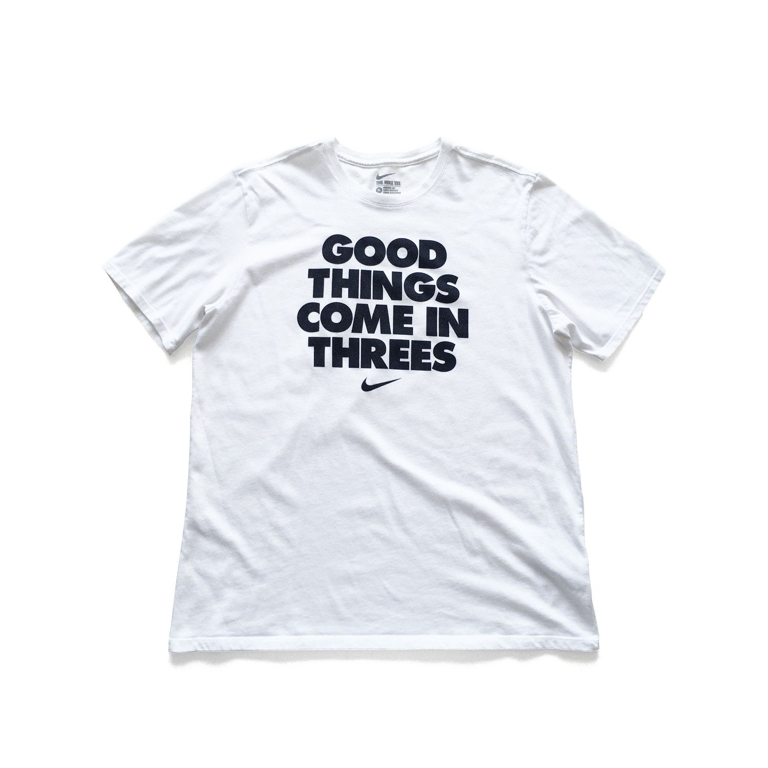 Nike Dri-Fit Good Things Come In Threes T-Shirt in White Size US L / EU 52-54 / 3 - 1 Thumbnail