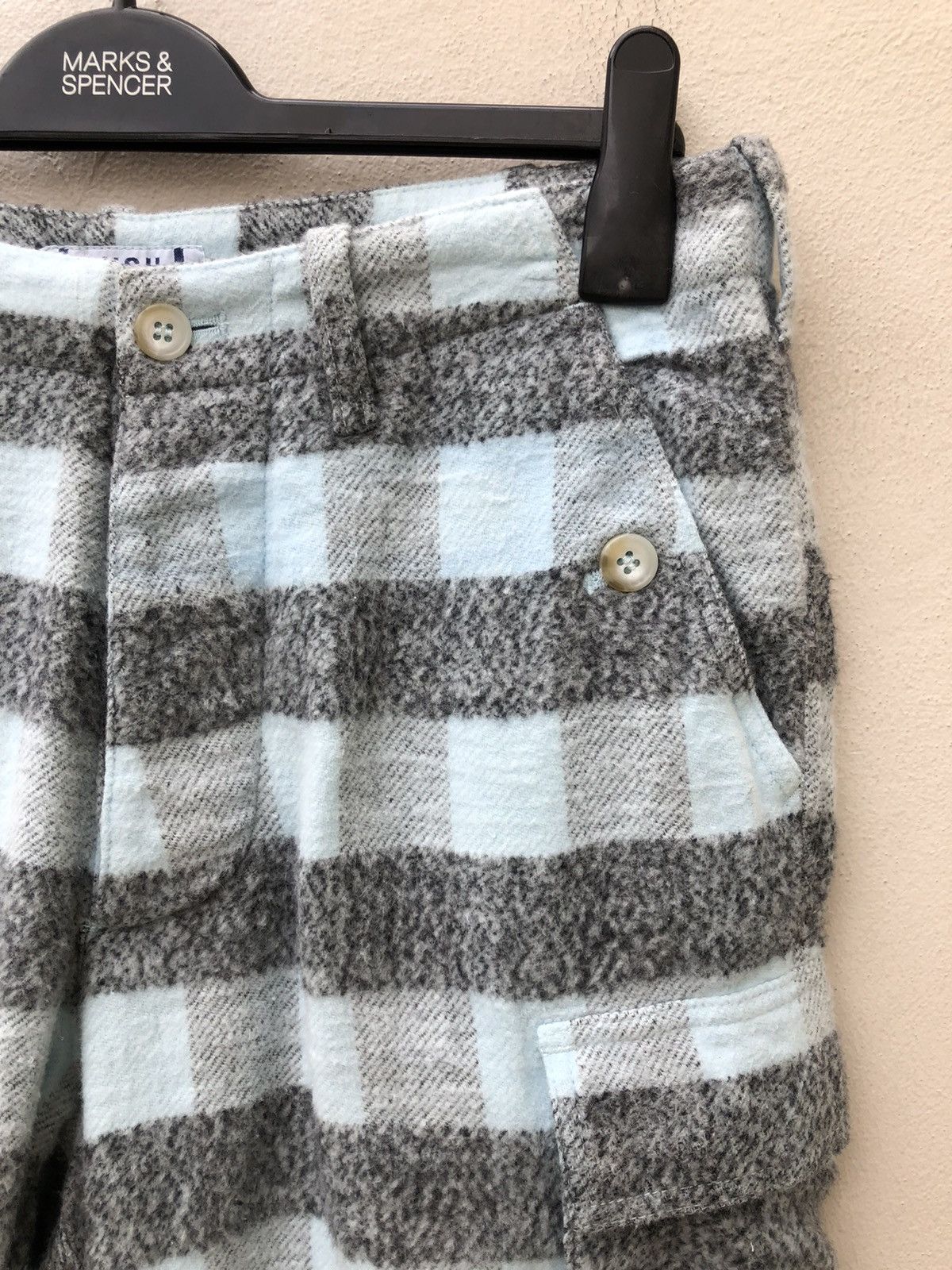 Flannel LUSH Landis Osaka Japan Stripes Checks Flannel Short Pant Size US 30 / EU 46 - 8 Thumbnail