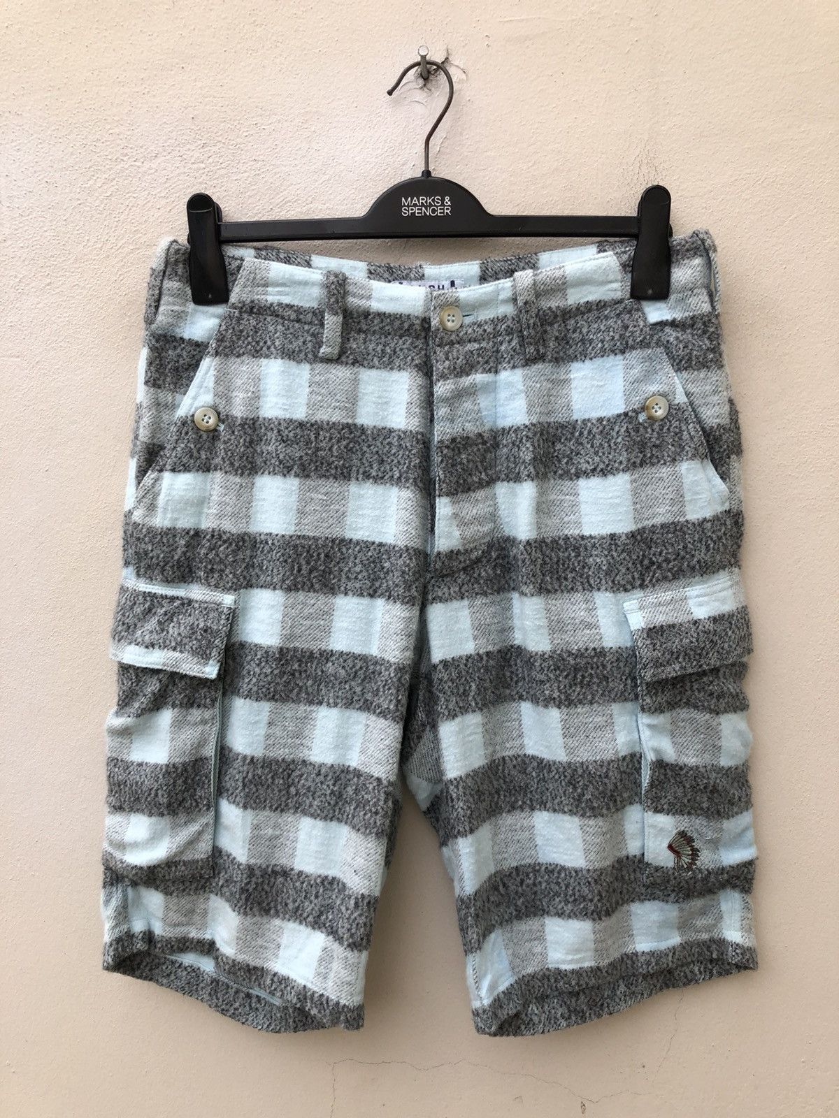 Flannel LUSH Landis Osaka Japan Stripes Checks Flannel Short Pant Size US 30 / EU 46 - 6 Thumbnail