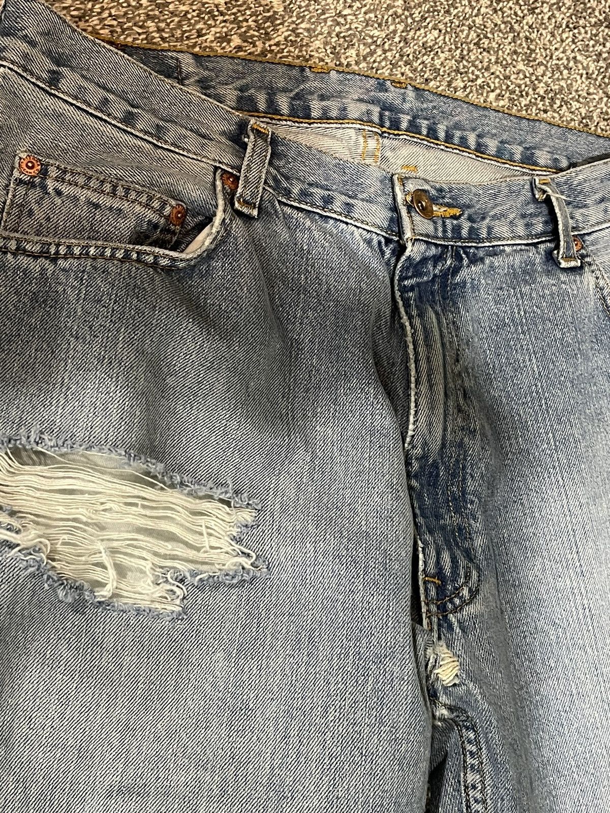 Japanese Brand × Vintage Distressed Denim 34x32 Size US 34 / EU 50 - 6 Thumbnail