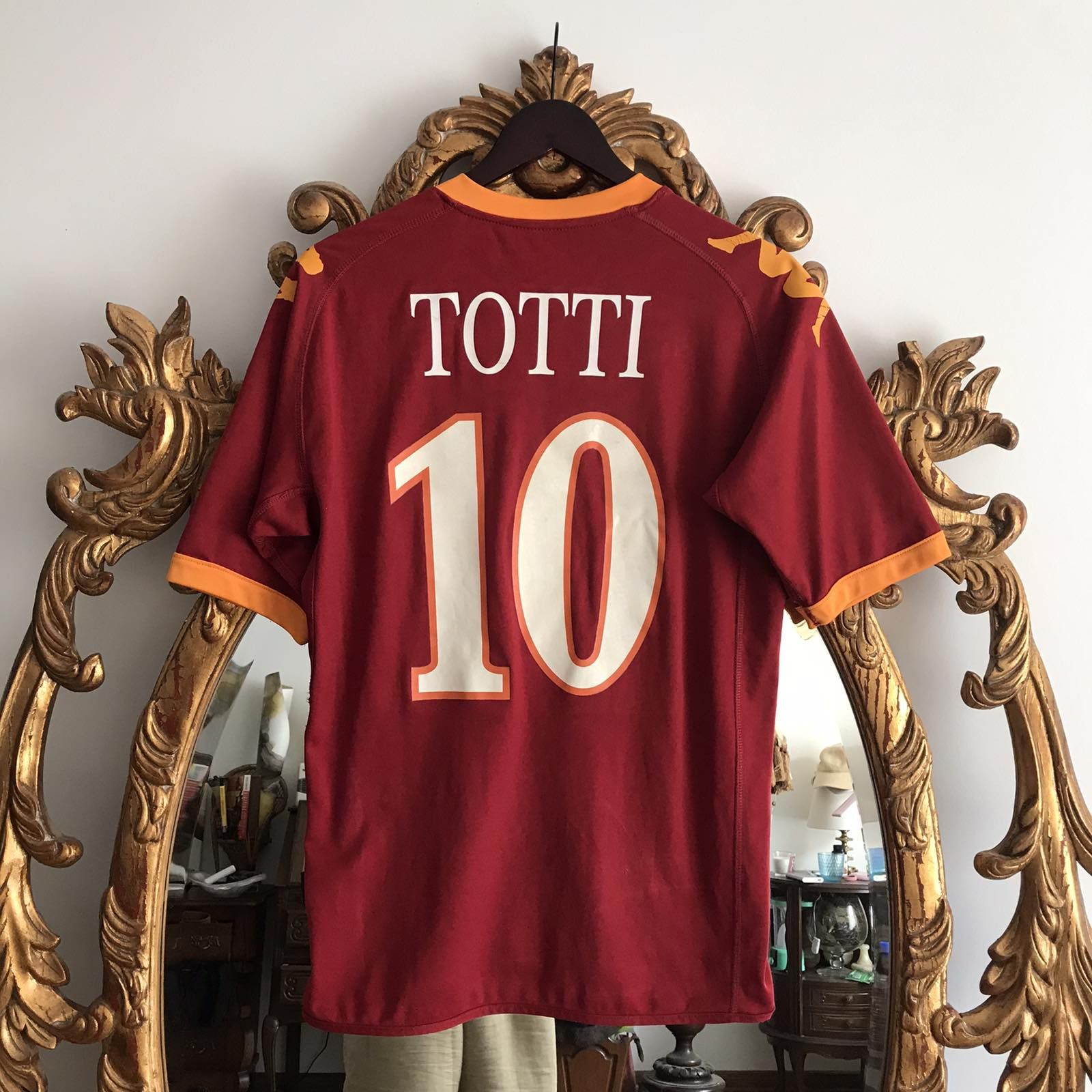 Kappa Vintage Kappa #10 Totti AS Roma 2009/2010 Soccer Jersey Size US M / EU 48-50 / 2 - 3 Thumbnail