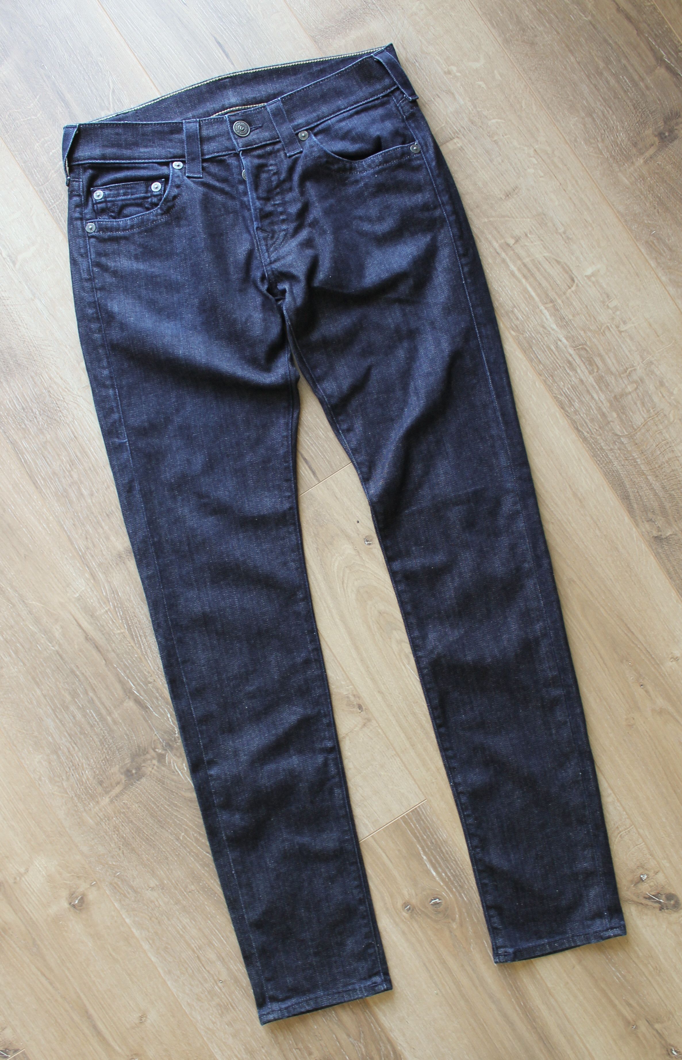 True Religion True Religion Rocco relaxed skinny navy jeans pants Size US 30 / EU 46 - 3 Thumbnail