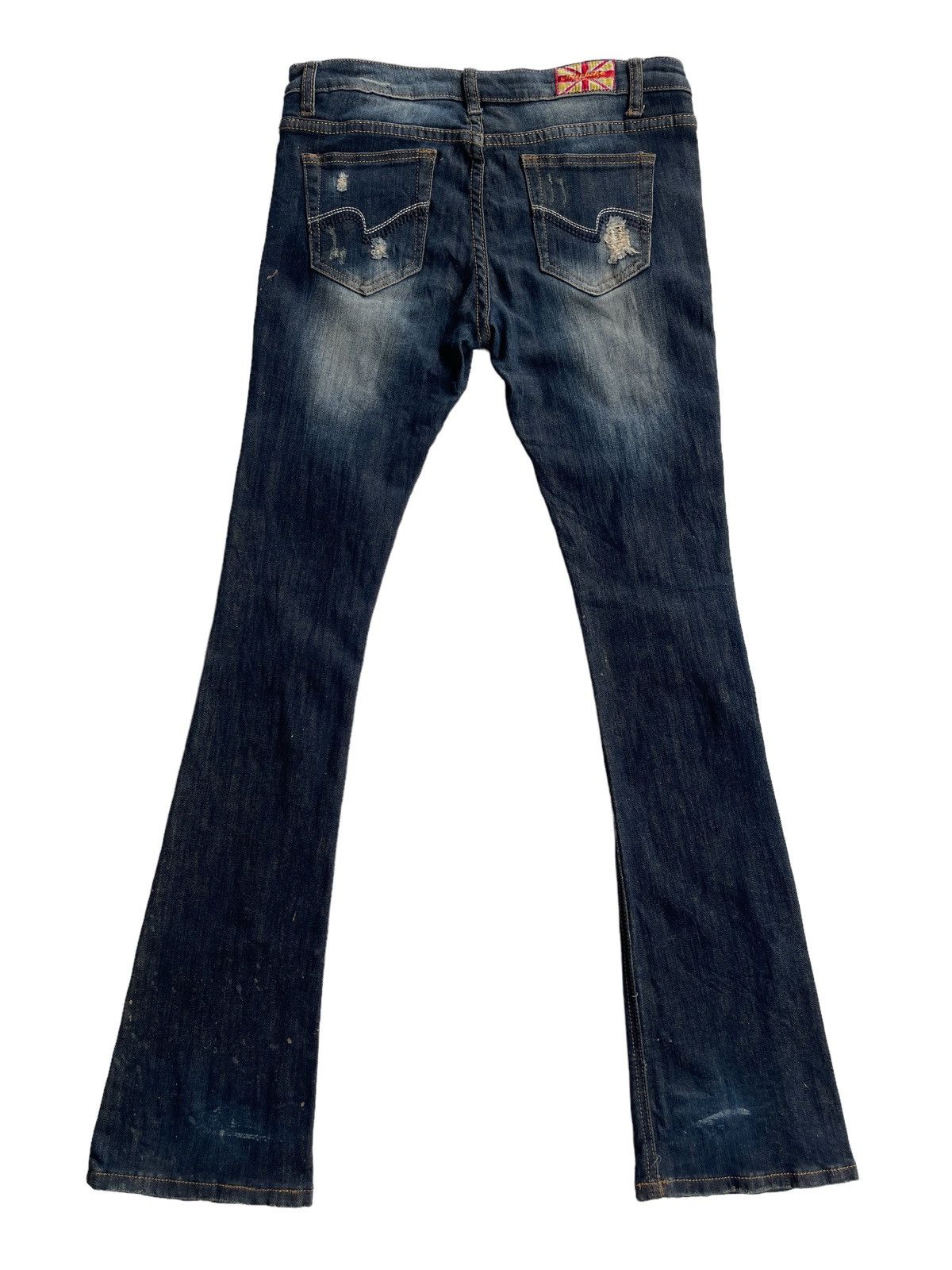 Japanese Brand Machine Nouvelle Mode Ripped Slim Strectch Bootcut Size US 31 - 8 Thumbnail