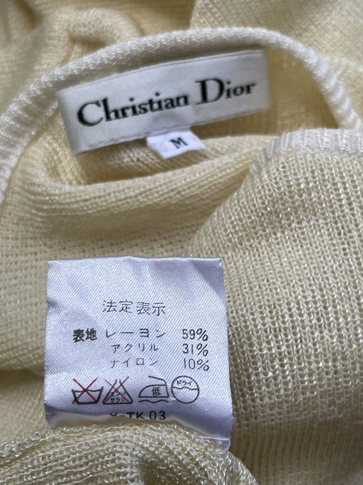 Christian Dior Monsieur Christian Dior Cropped Top Knitted Size M / US 6-8 / IT 42-44 - 6 Thumbnail