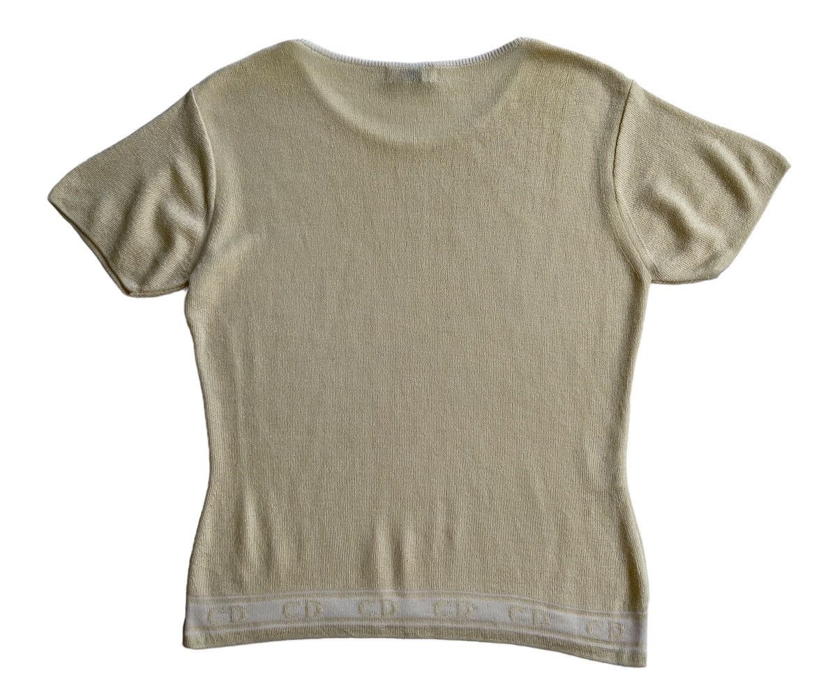 Christian Dior Monsieur Christian Dior Cropped Top Knitted Size M / US 6-8 / IT 42-44 - 3 Thumbnail