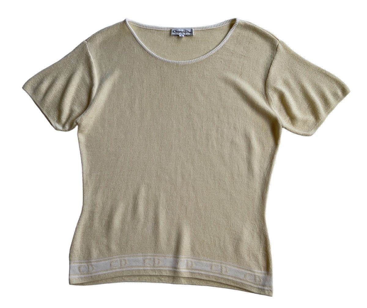 Christian Dior Monsieur Christian Dior Cropped Top Knitted Size M / US 6-8 / IT 42-44 - 2 Thumbnail