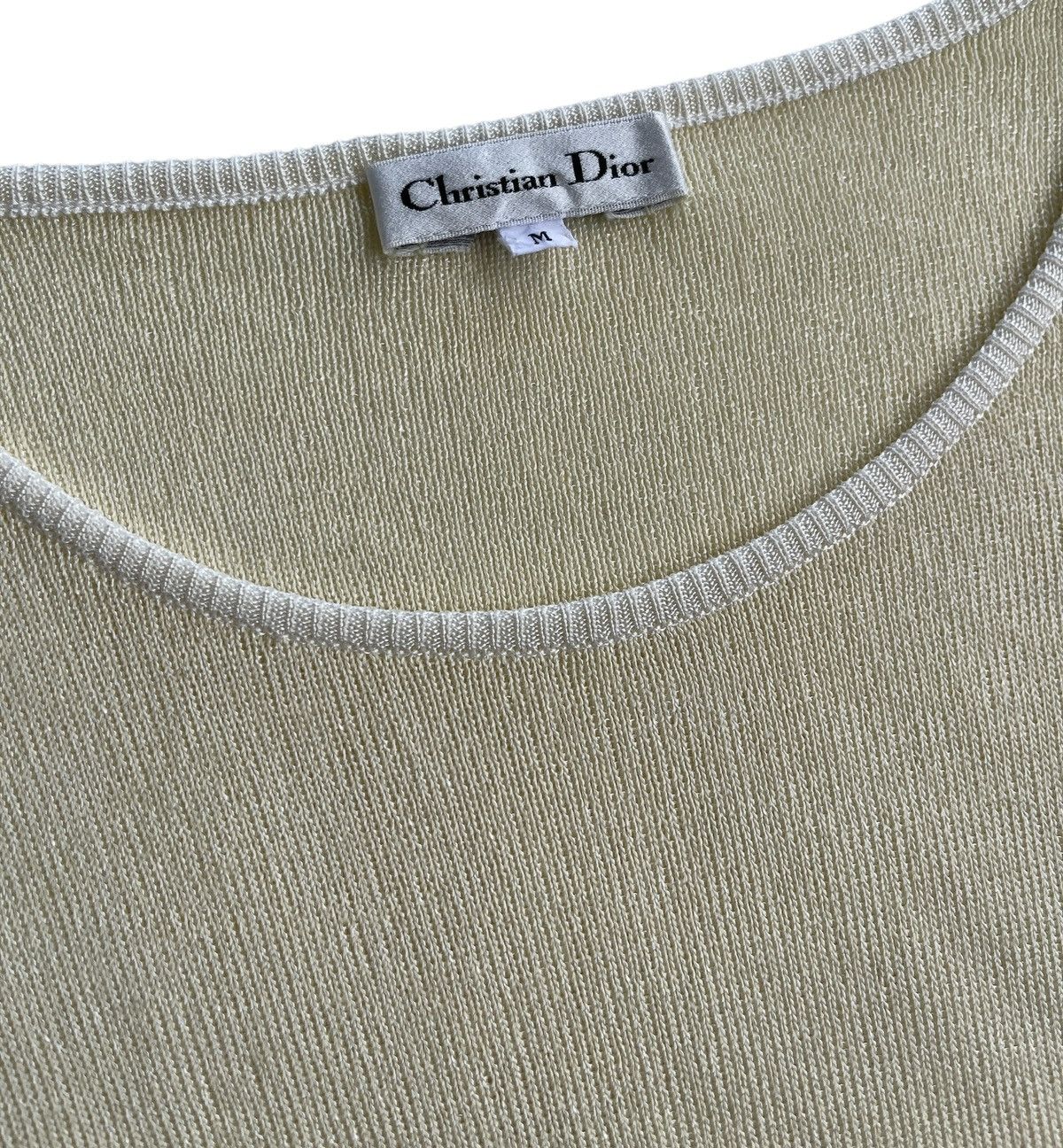 Christian Dior Monsieur Christian Dior Cropped Top Knitted Size M / US 6-8 / IT 42-44 - 4 Thumbnail