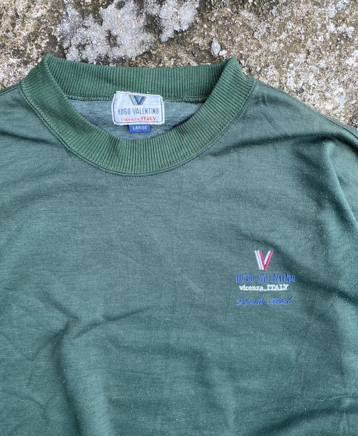 Vintage Vintage Hugo Valentino Vicenza Italy Sweatshirt Size US L / EU 52-54 / 3 - 3 Thumbnail