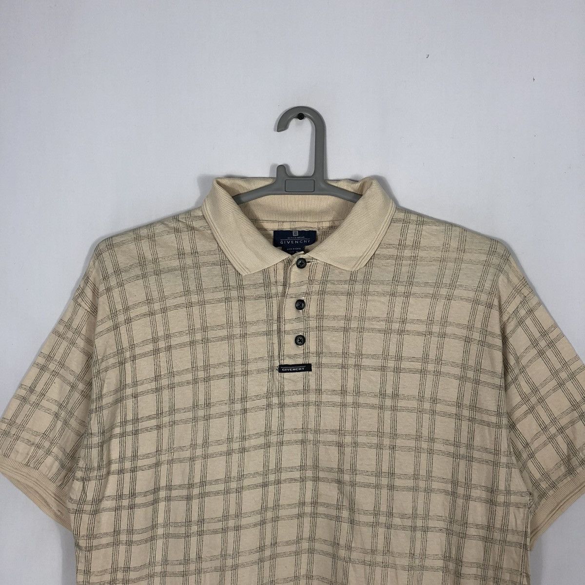 Givenchy Rare Vintage Givenchy Checkerd Classic Ringer Polo Shirts Size US M / EU 48-50 / 2 - 2 Thumbnail