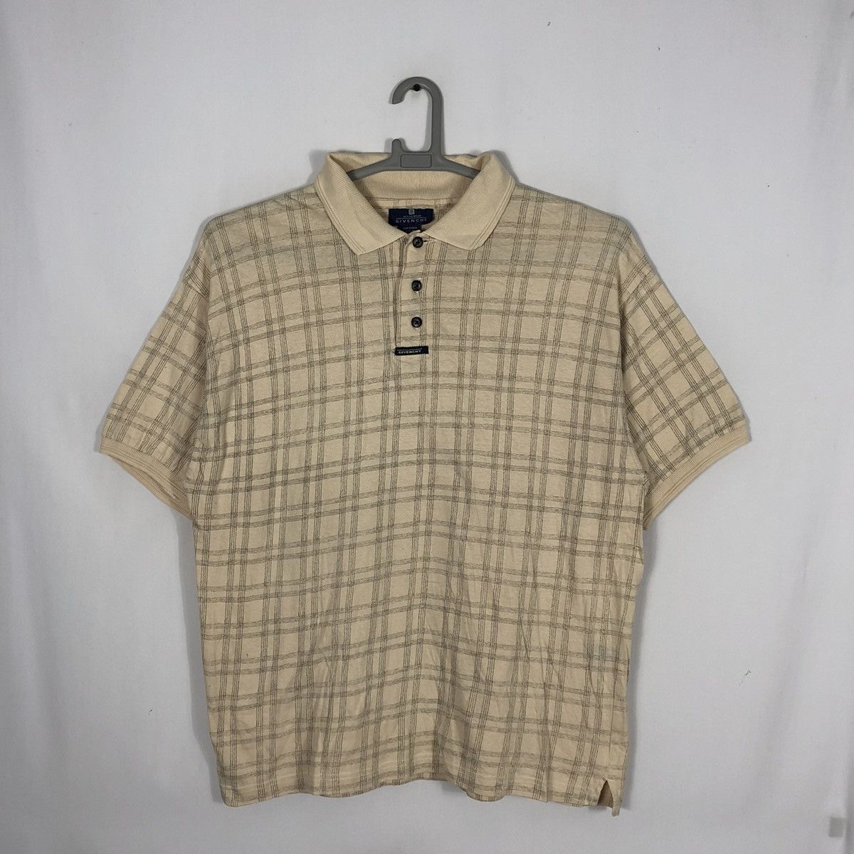 Givenchy Rare Vintage Givenchy Checkerd Classic Ringer Polo Shirts Size US M / EU 48-50 / 2 - 1 Thumbnail