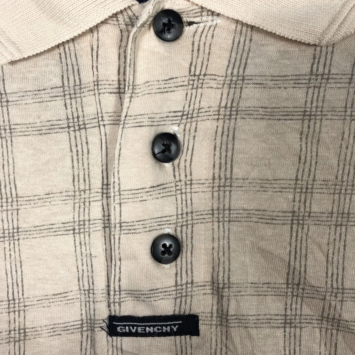 Givenchy Rare Vintage Givenchy Checkerd Classic Ringer Polo Shirts Size US M / EU 48-50 / 2 - 9 Thumbnail