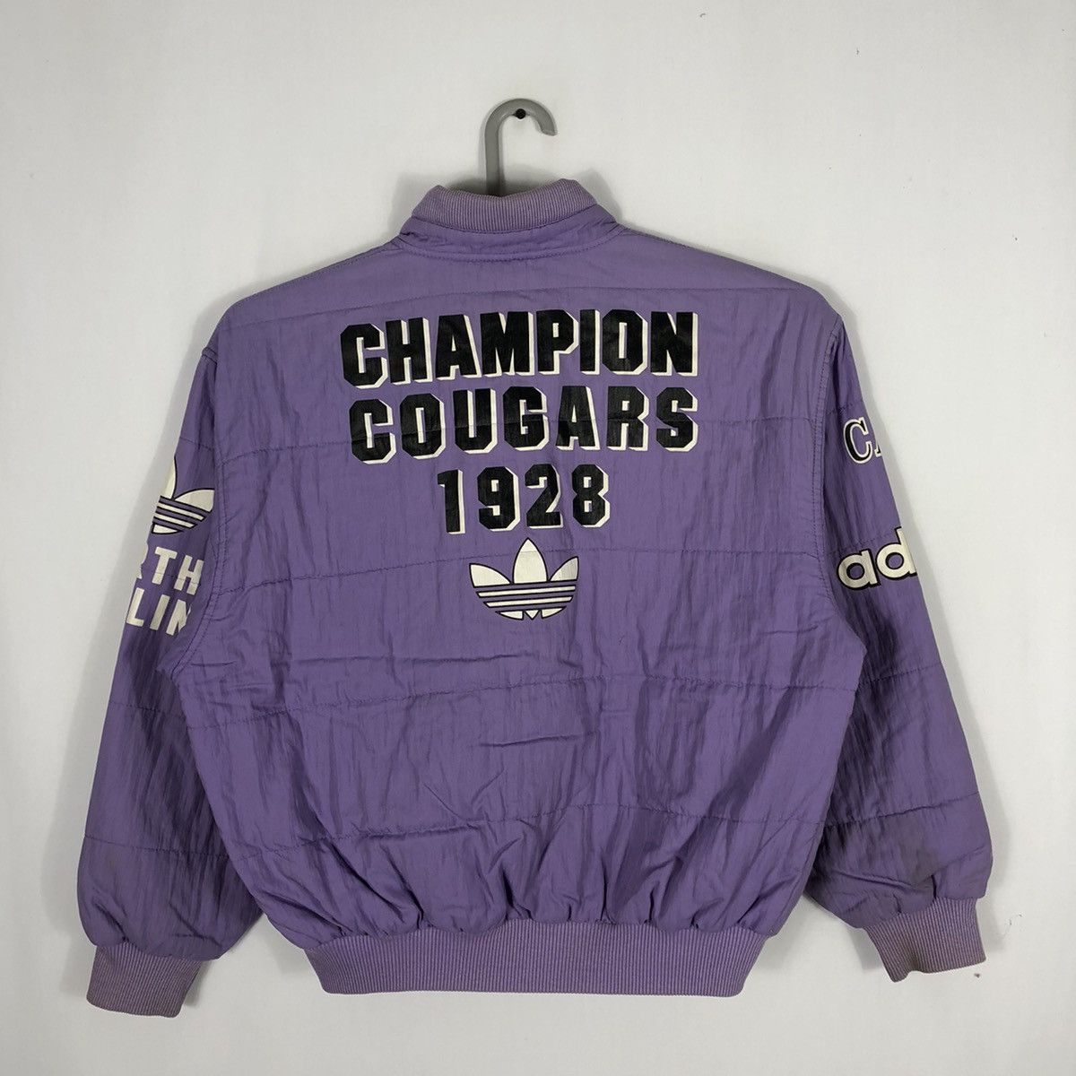Adidas × Vintage 🔥Heat🔥Vintage Adidas Patchwork Big Logo Bomber Style Jacket Size US M / EU 48-50 / 2 - 4 Thumbnail