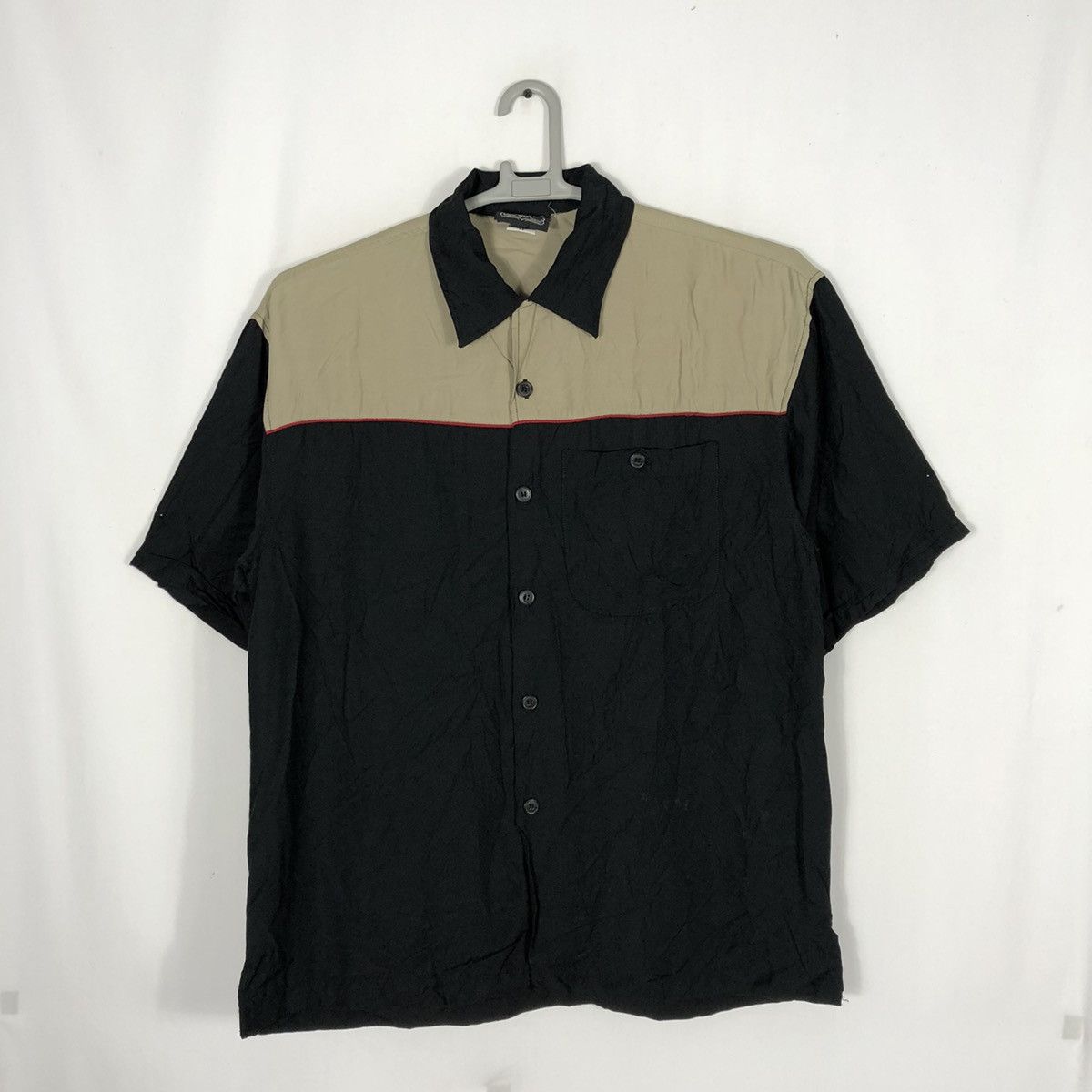 Japanese Brand × Vintage 🔥Rare🔥Vintage Raton Lauren Two Tune Rayon Button Shirts Size US M / EU 48-50 / 2 - 1 Thumbnail