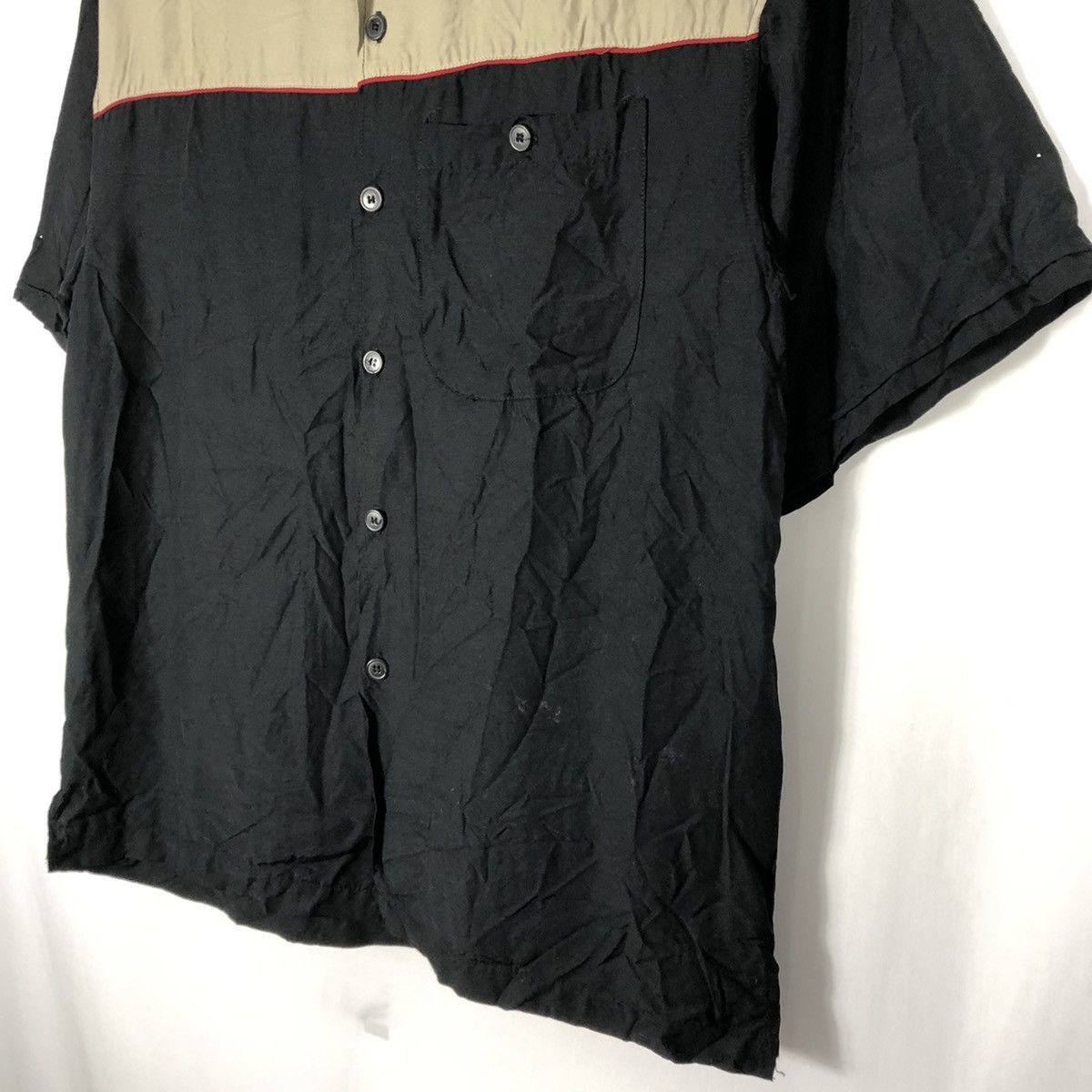 Japanese Brand × Vintage 🔥Rare🔥Vintage Raton Lauren Two Tune Rayon Button Shirts Size US M / EU 48-50 / 2 - 6 Thumbnail