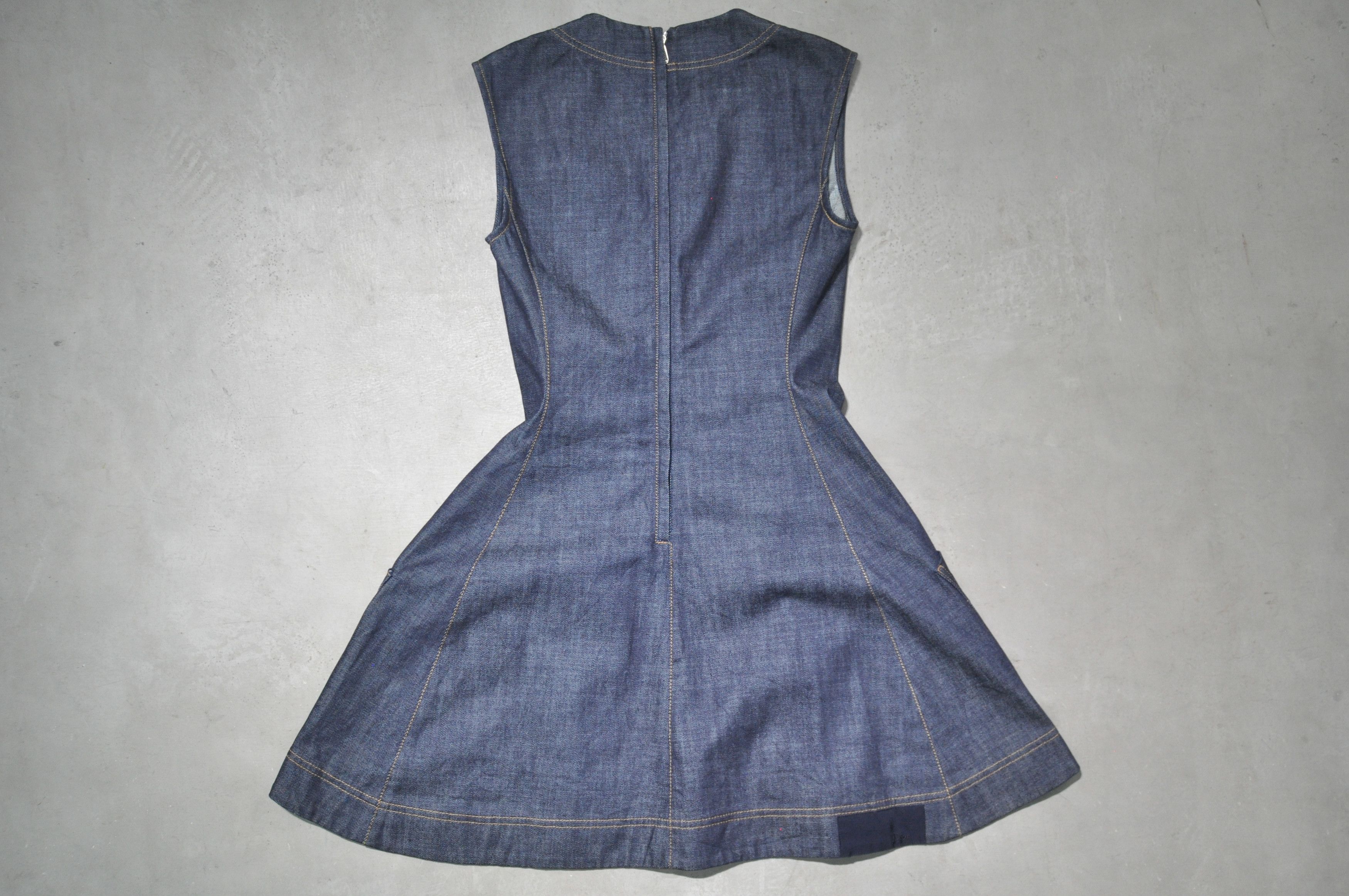 Dior Christian Dior - RS - F/W 15 - Embellished Denim Dress Size XS / US 0-2 / IT 36-38 - 3 Thumbnail