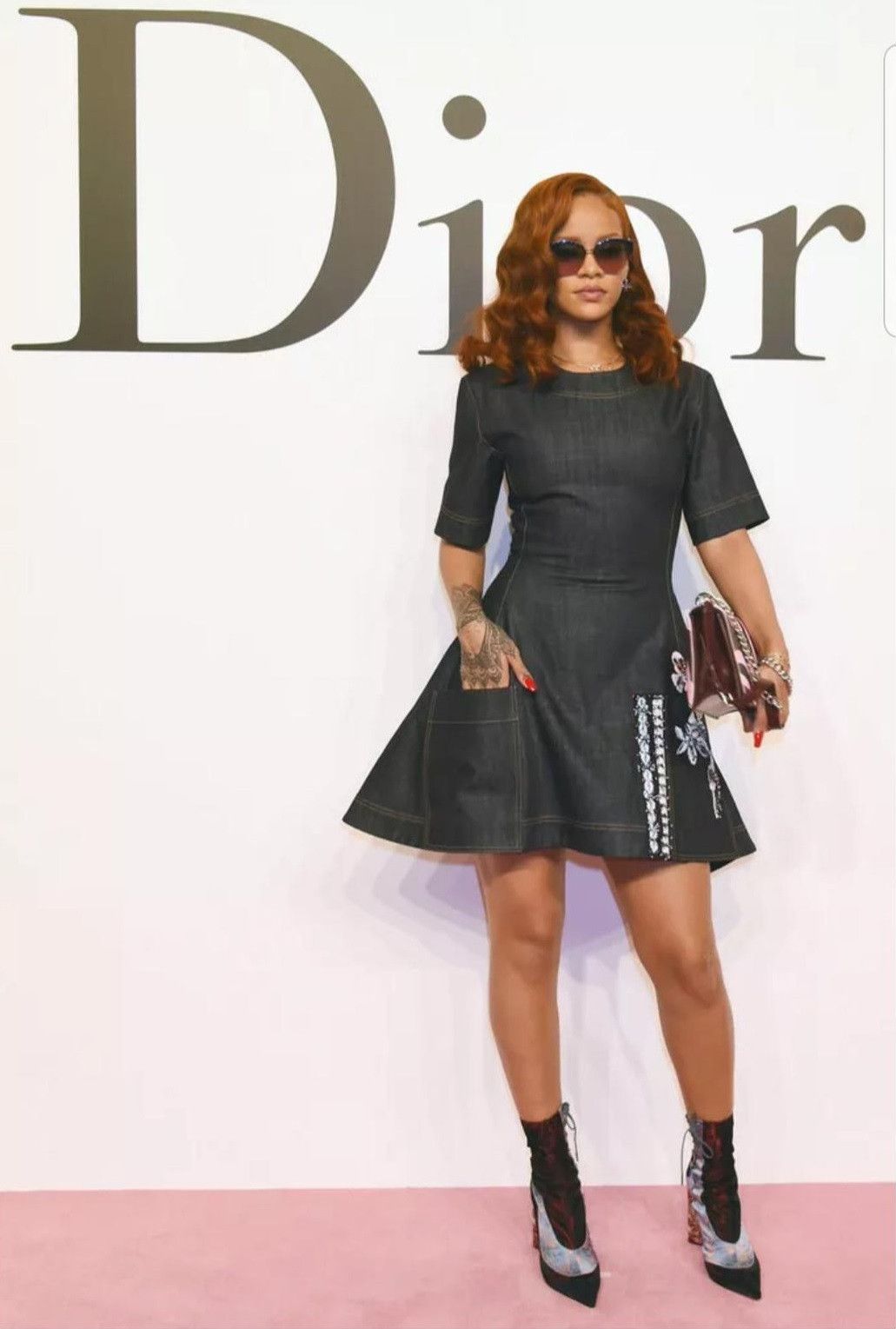 Dior Christian Dior - RS - F/W 15 - Embellished Denim Dress Size XS / US 0-2 / IT 36-38 - 1 Thumbnail