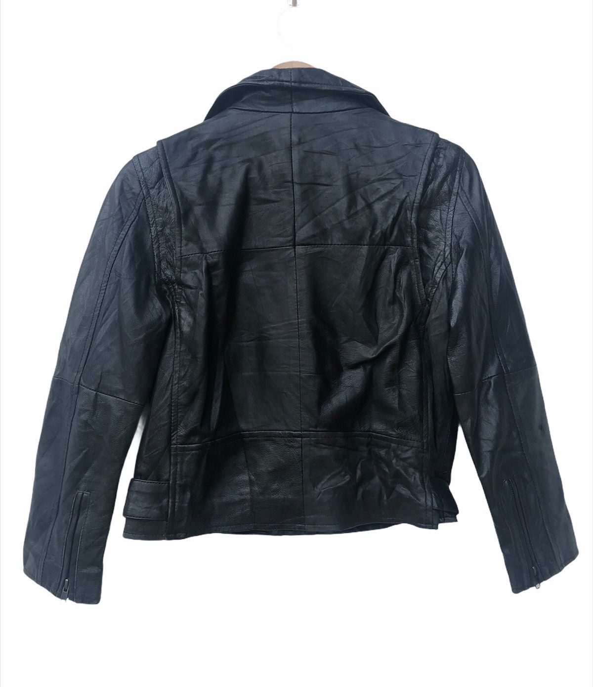 Genuine Leather Japanese Brand Canari Double Collar Jacket Size M / US 6-8 / IT 42-44 - 2 Thumbnail