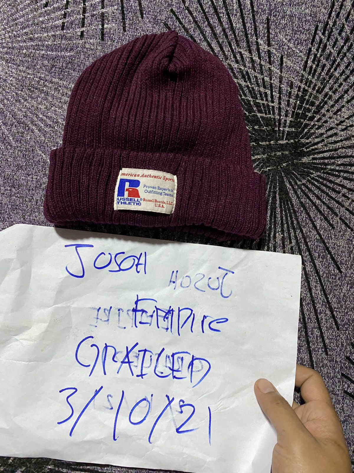 Russell Athletic 🔥SALE🔥RUSSELL ATHLETIC KNITED BEANIE Size ONE SIZE - 5 Thumbnail
