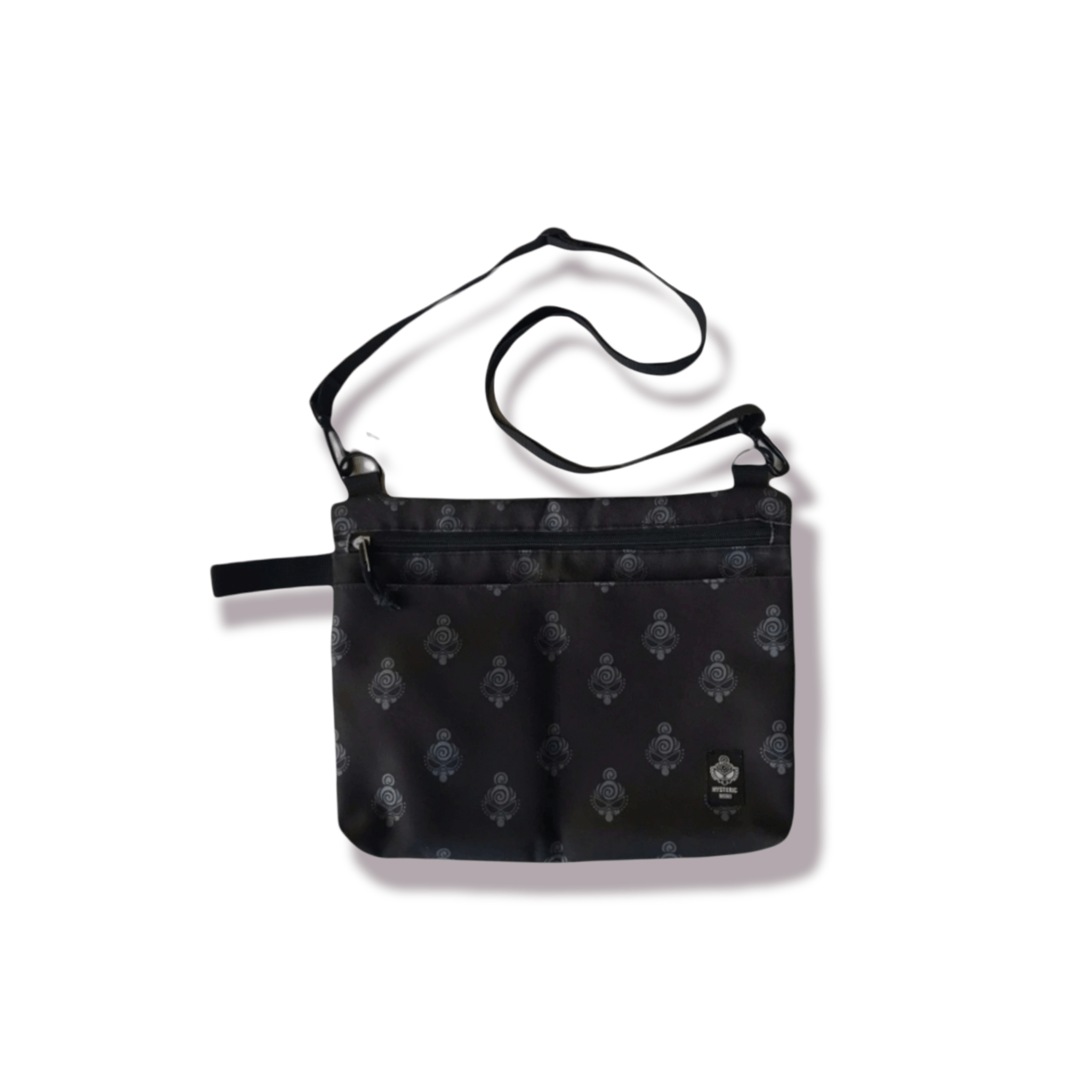 image of Hysteric Glamour Hysteric Mini Monogram Crossbody Sling in Black, Men's