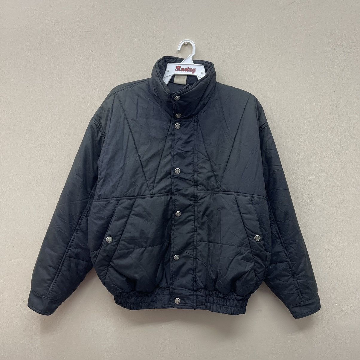 Adidas × Descente × Vintage Vintage Adidas Puffer Jacket Big Logo Size US L / EU 52-54 / 3 - 2 Thumbnail