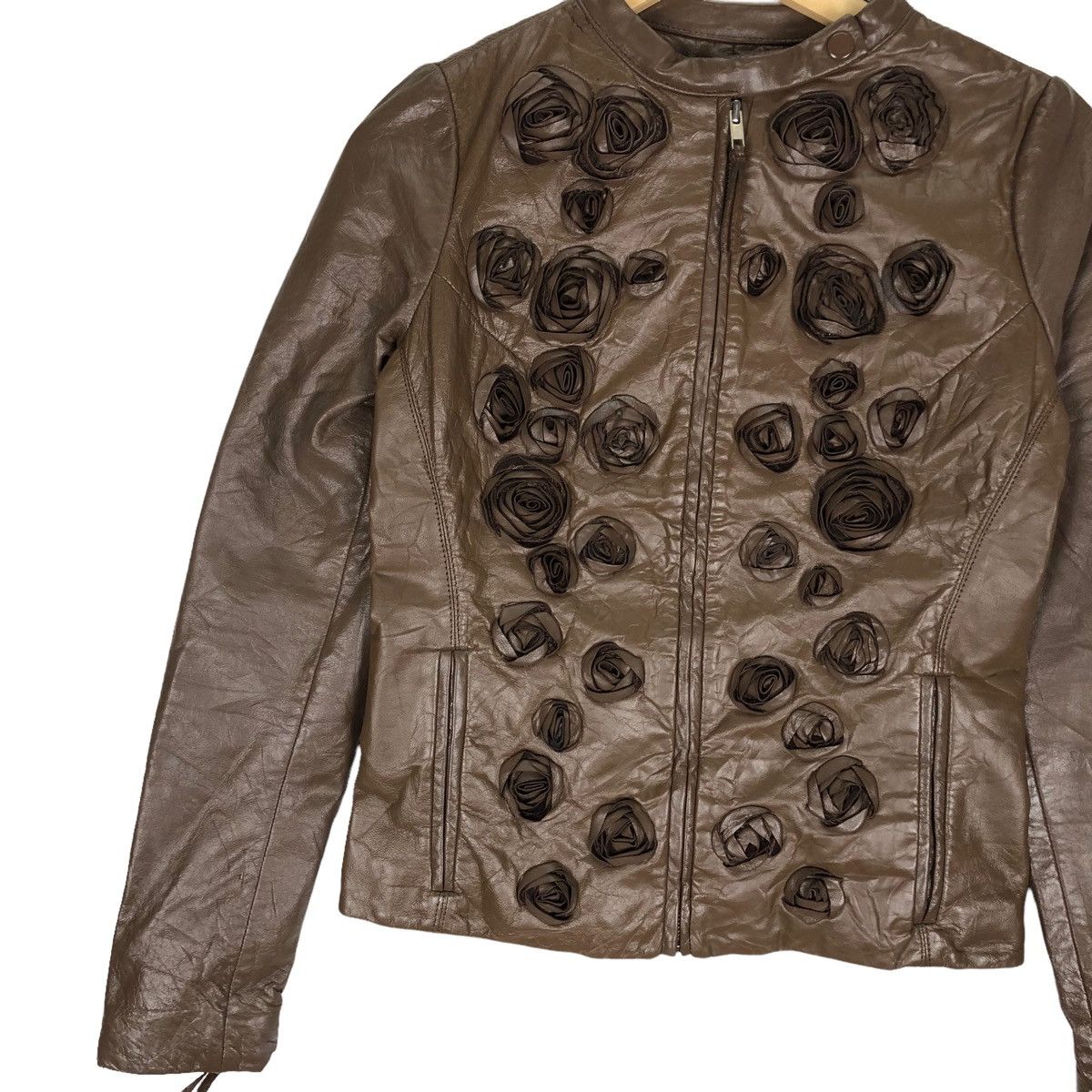 Rick Owens 📣Olmar And Mirta Goat Leather Roses Jacket Size S / US 4 / IT 40 - 4 Thumbnail