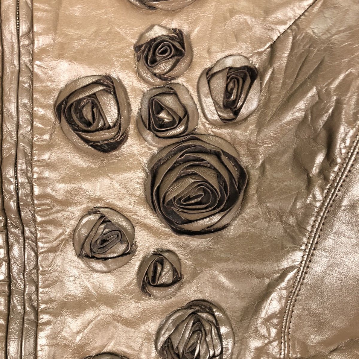 Rick Owens 📣Olmar And Mirta Goat Leather Roses Jacket Size S / US 4 / IT 40 - 6 Thumbnail