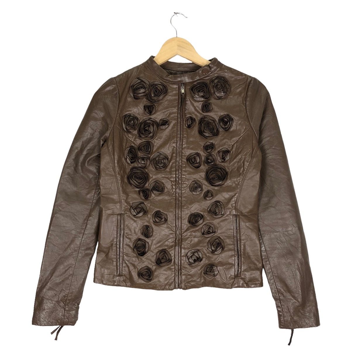 Rick Owens 📣Olmar And Mirta Goat Leather Roses Jacket Size S / US 4 / IT 40 - 2 Thumbnail
