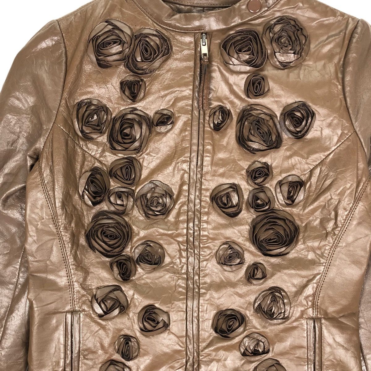 Rick Owens 📣Olmar And Mirta Goat Leather Roses Jacket Size S / US 4 / IT 40 - 7 Thumbnail