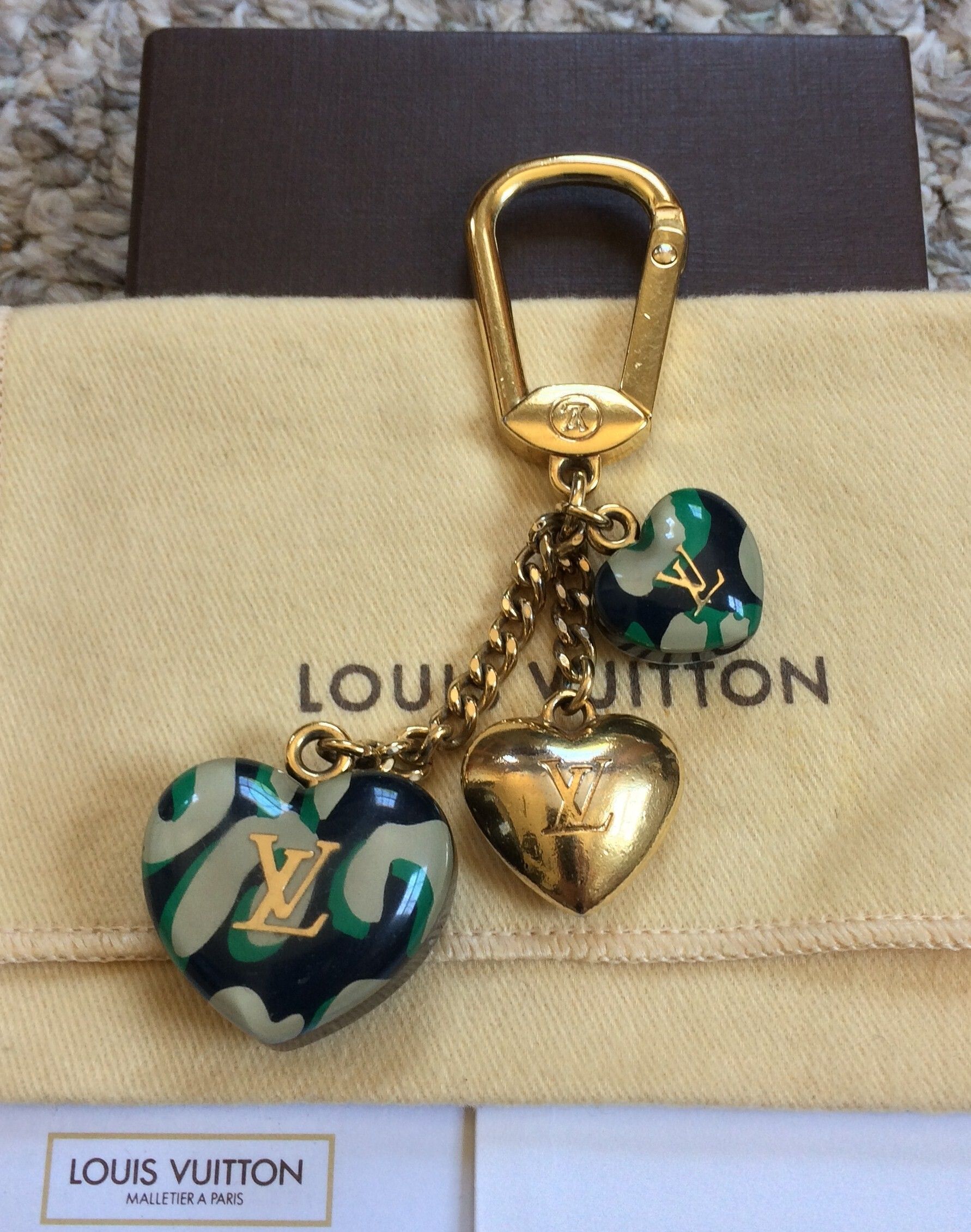 Misc Louis Vuitton Louis Vuitton Fleur de Monogram Bag Charm in Gold Metal
