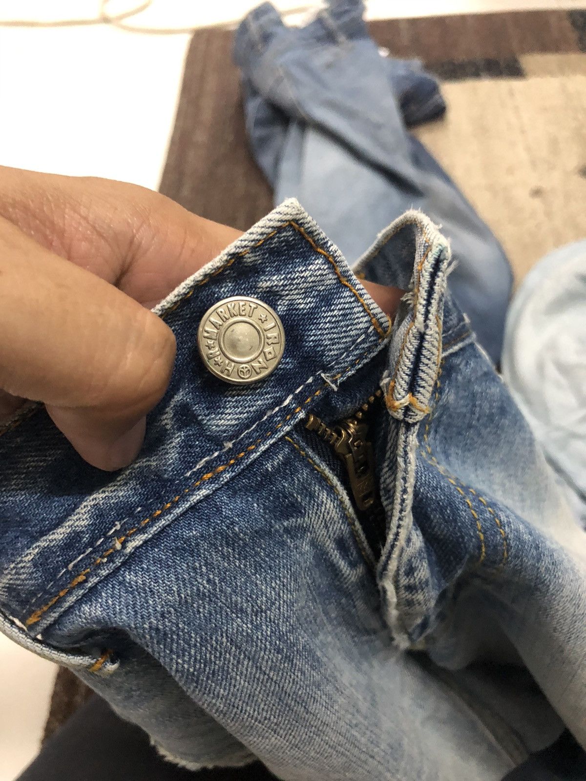 Japanese Brand Vintage HRM Jeans Lightwash Denim Pants W30 Made in Japan Size US 30 / EU 46 - 9 Thumbnail