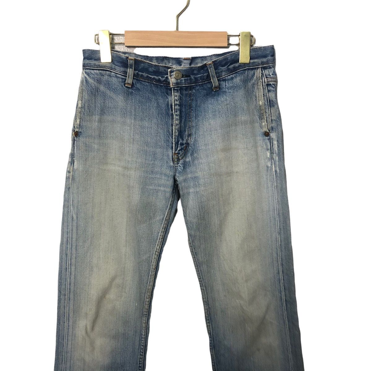 Japanese Brand Vintage HRM Jeans Lightwash Denim Pants W30 Made in Japan Size US 30 / EU 46 - 2 Thumbnail