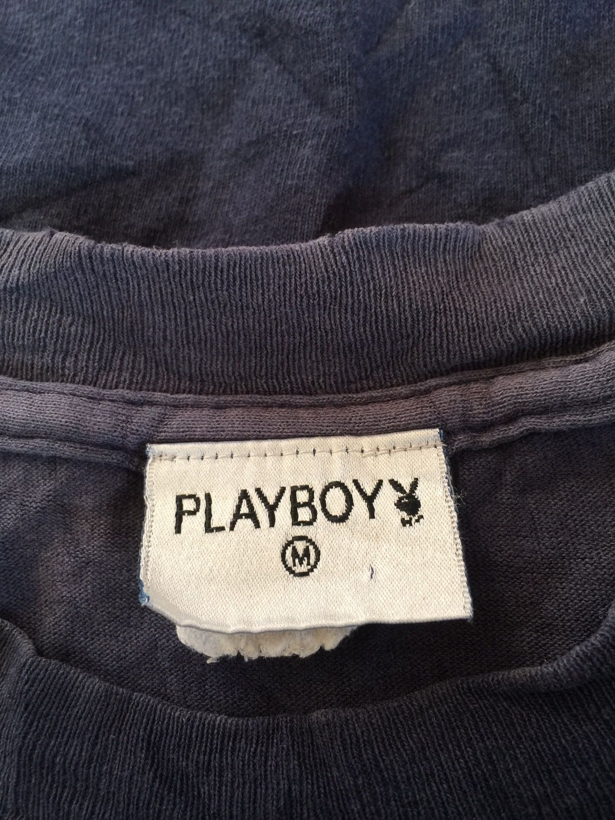 Vintage Vintage Playboy Tee Distressed Faded Navy Blue Size US M / EU 48-50 / 2 - 5 Thumbnail