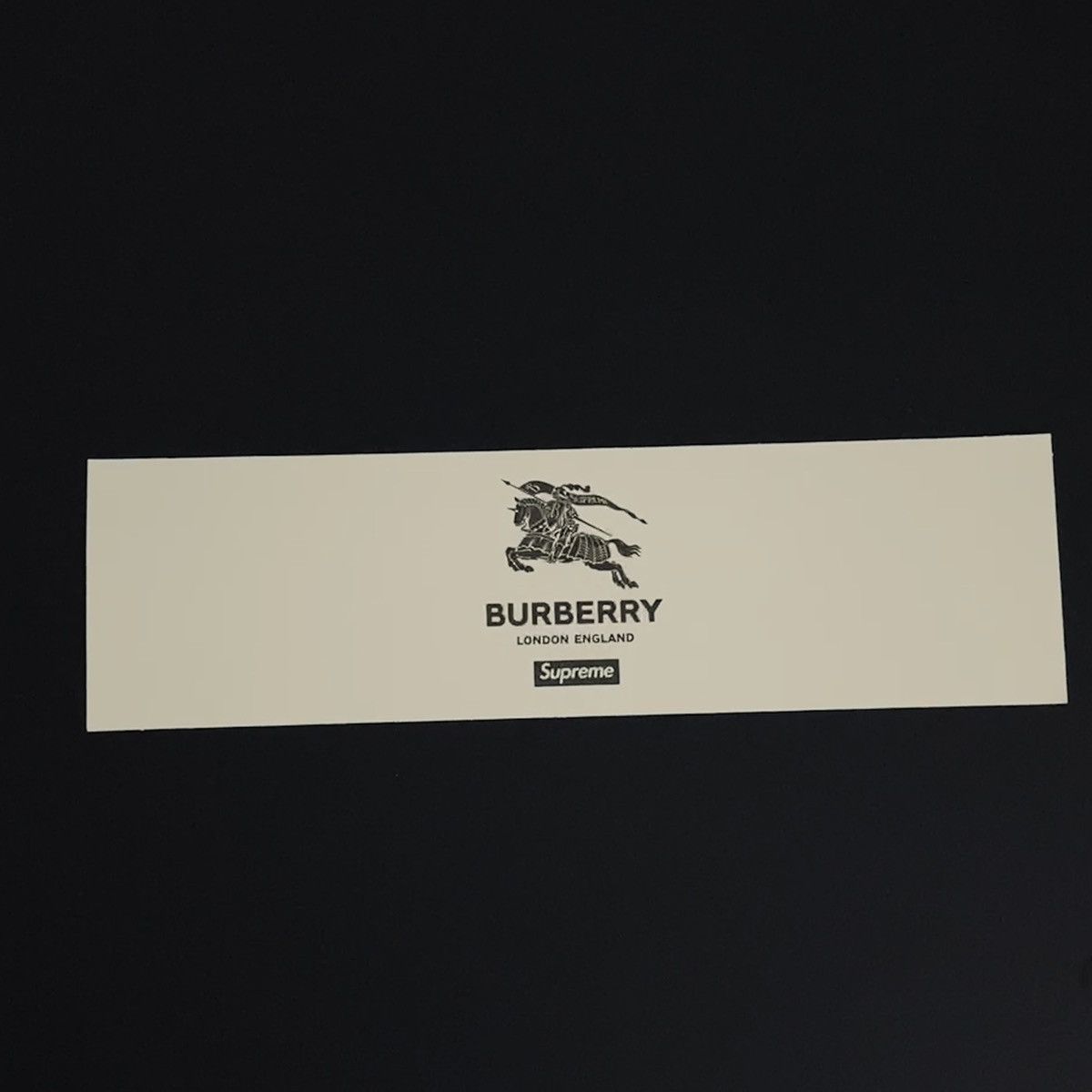 Burberry × Supreme Supreme x Burberry Box Logo Sticker Size ONE SIZE - 2 Thumbnail
