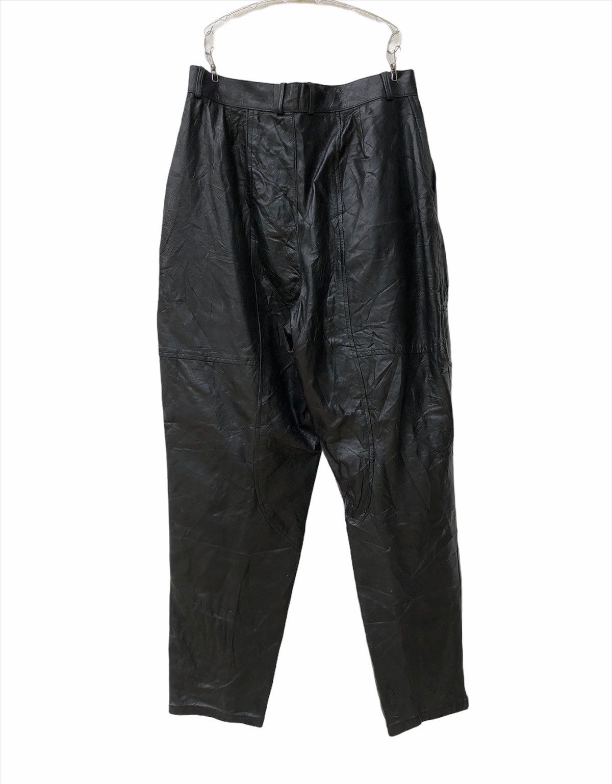 Genuine Leather Vintage Japanese Brand Mr Junko Leather Pants Size US 30 / EU 46 - 2 Thumbnail