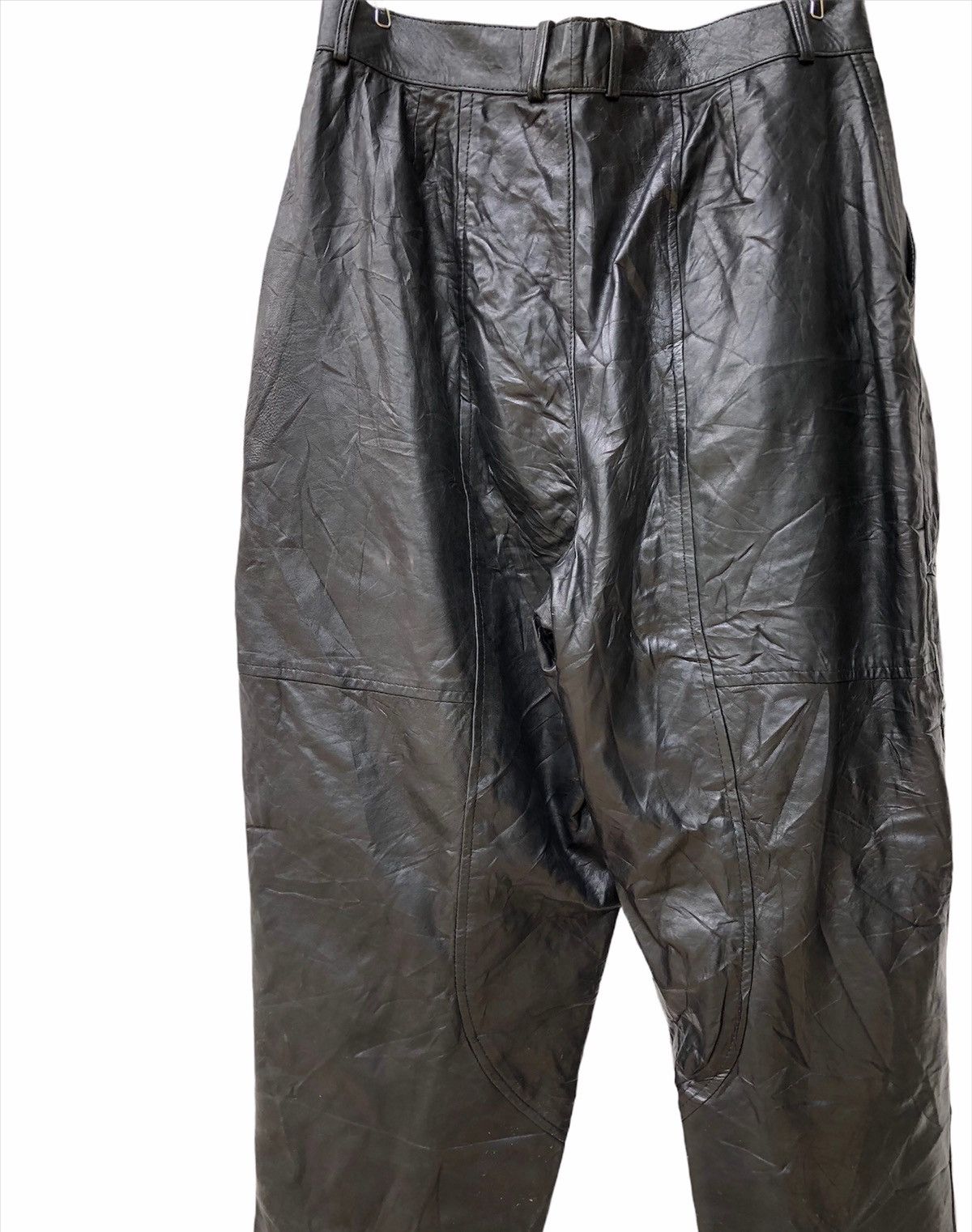 Genuine Leather Vintage Japanese Brand Mr Junko Leather Pants Size US 30 / EU 46 - 3 Thumbnail