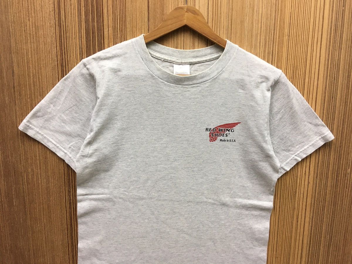 Japanese Brand × Red Wing × Vintage Vintage Red Wing Shoes Small Logo T-Shirt Size US S / EU 44-46 / 1 - 2 Thumbnail
