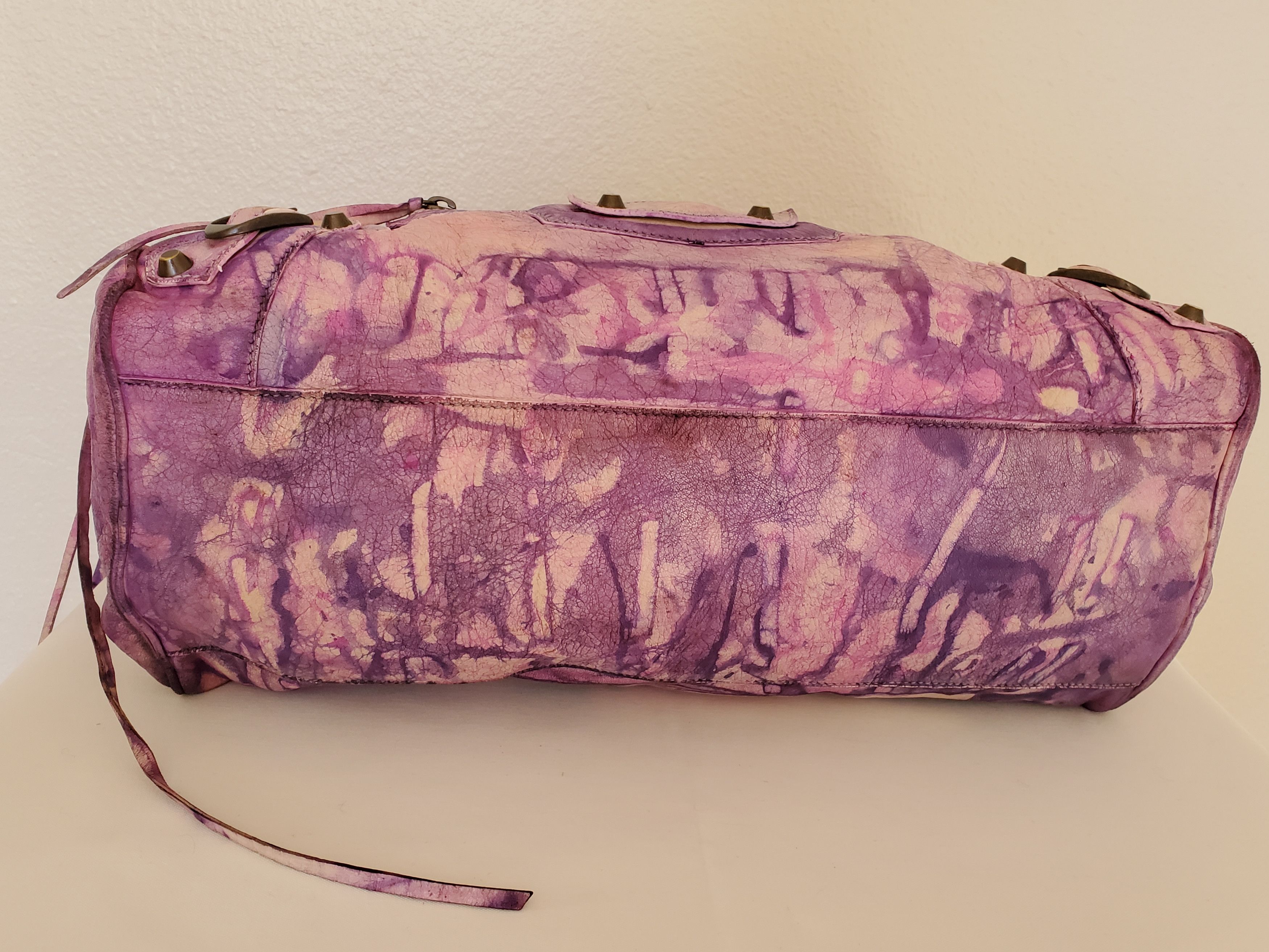 Balenciaga Balenciaga dyed graffiti bag pink blue purple white twiggy Size ONE SIZE - 3 Thumbnail