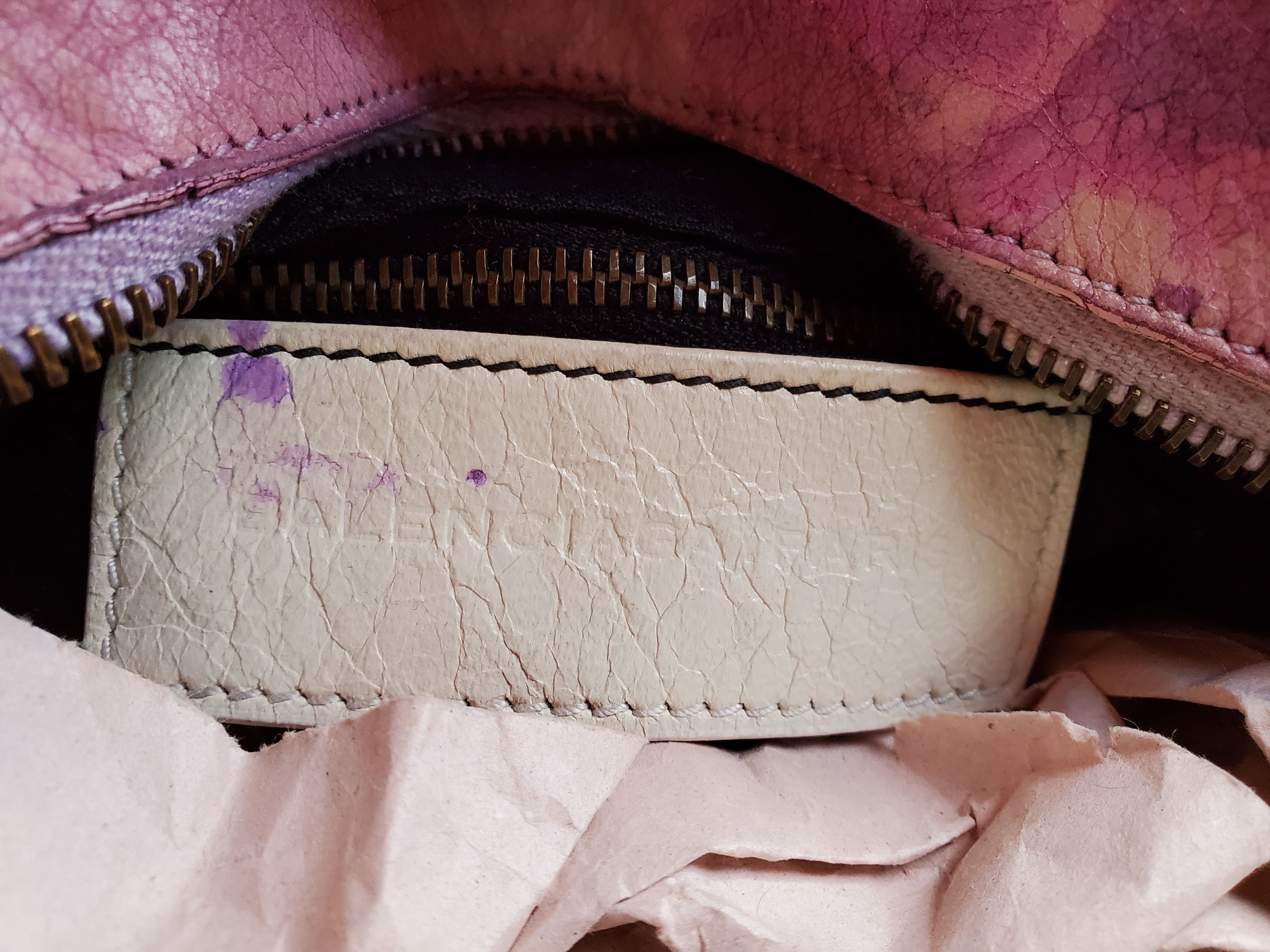 Balenciaga Balenciaga dyed graffiti bag pink blue purple white twiggy Size ONE SIZE - 5 Thumbnail
