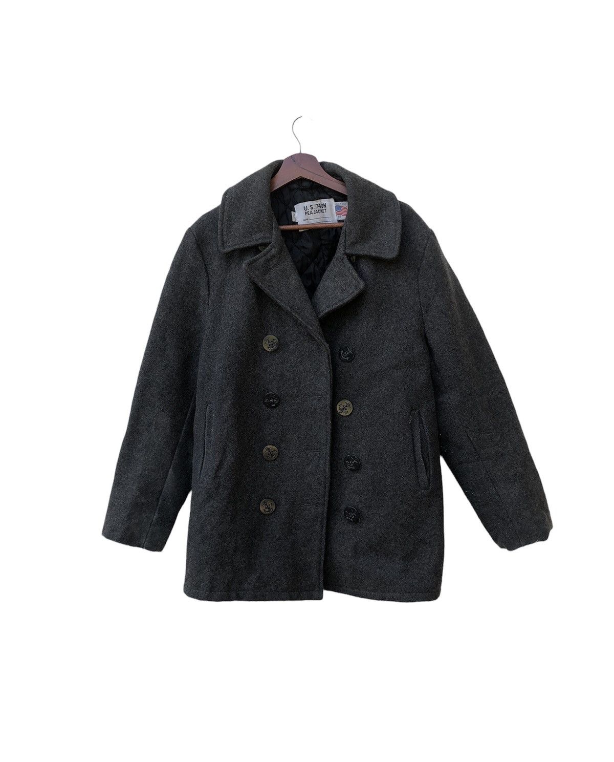 Schott 🧨OFFER VTG SCHOOT PEA COAT QUILTED JACKET Size US S / EU 44-46 / 1 - 1 Thumbnail