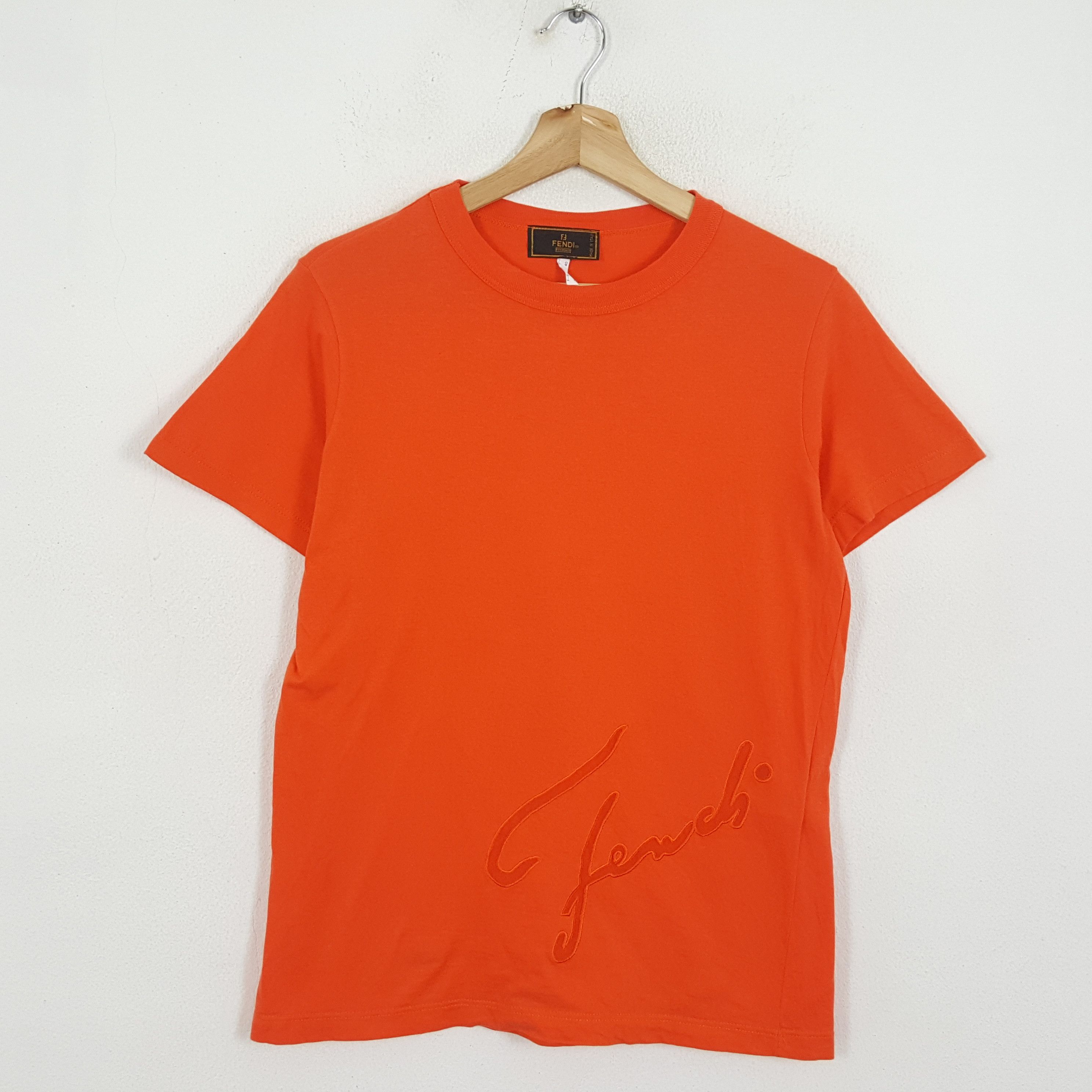 Vintage FENDI Italian Luxury Brand T-Shirts Made Italy