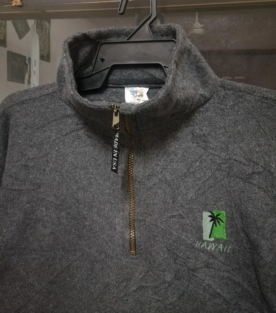 Vintage Vintage 80s Pullover Half Zipper Fleece Jacket made in usa Size US S / EU 44-46 / 1 - 2 Thumbnail