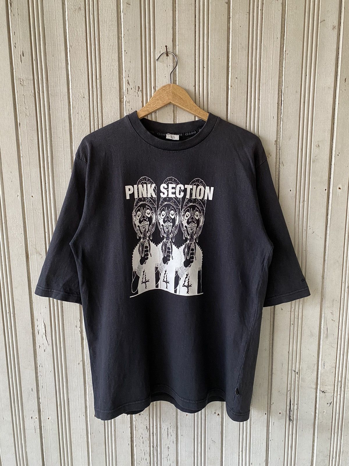 image of Vintage Pink Section Devil Tees in Faded, Men's (Size Large)